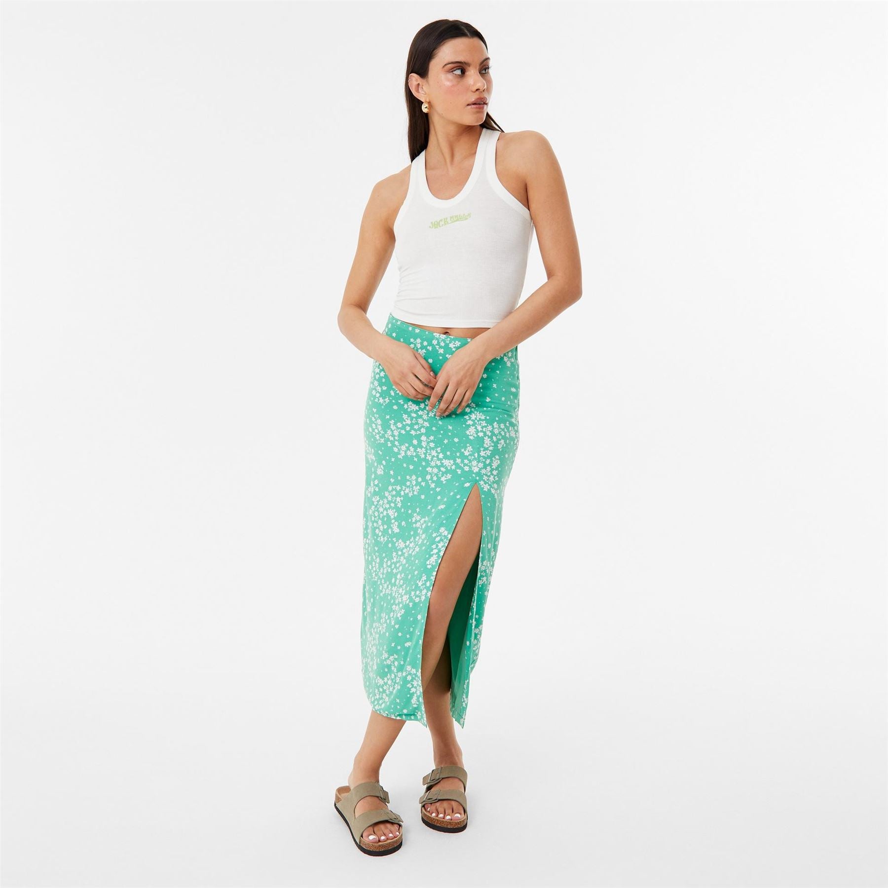 Jack Wills Split Midi Skirt