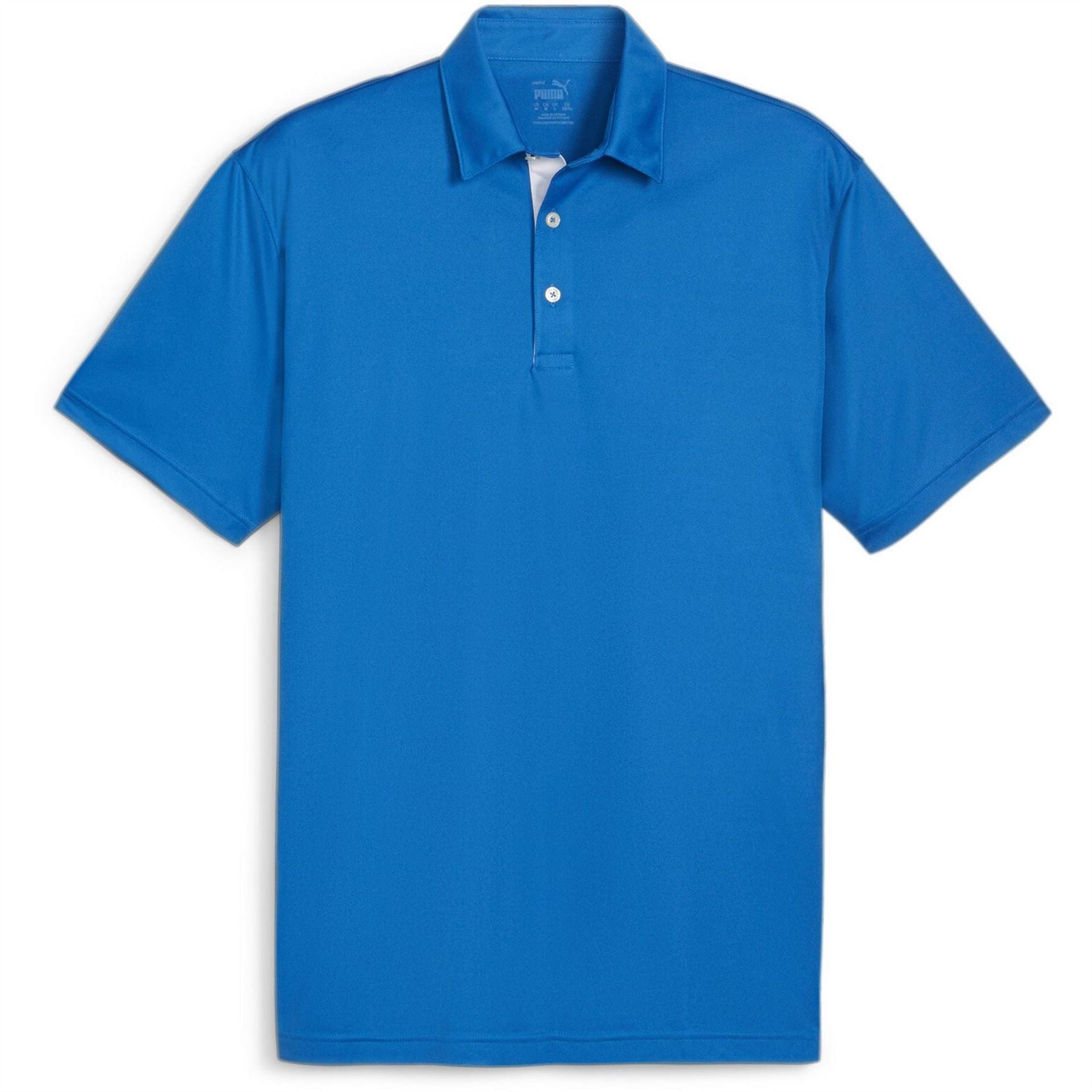 Puma Pure Solid Short Sleeve Performance Polo Shirt