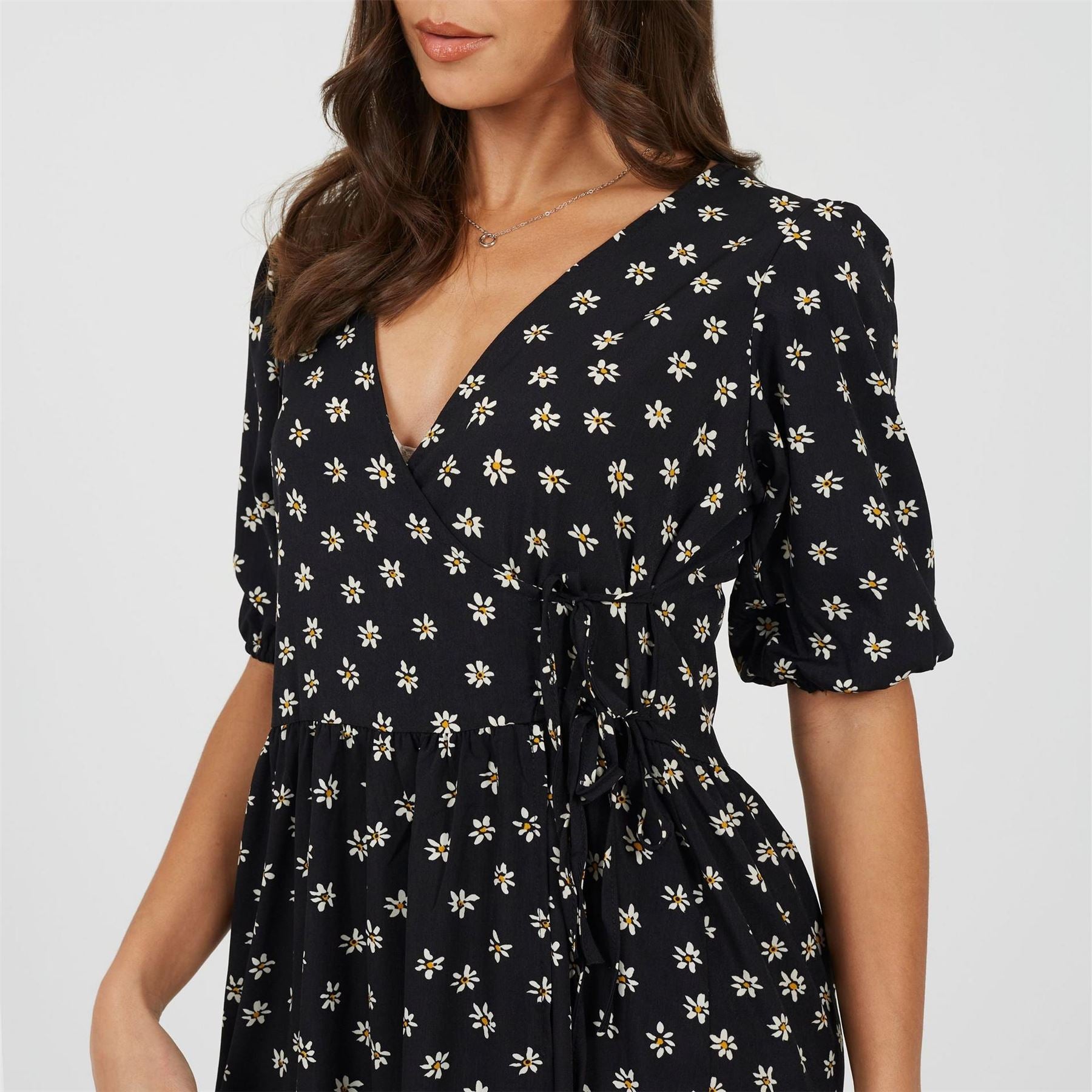Brave Soul V Neck Wrap Dress