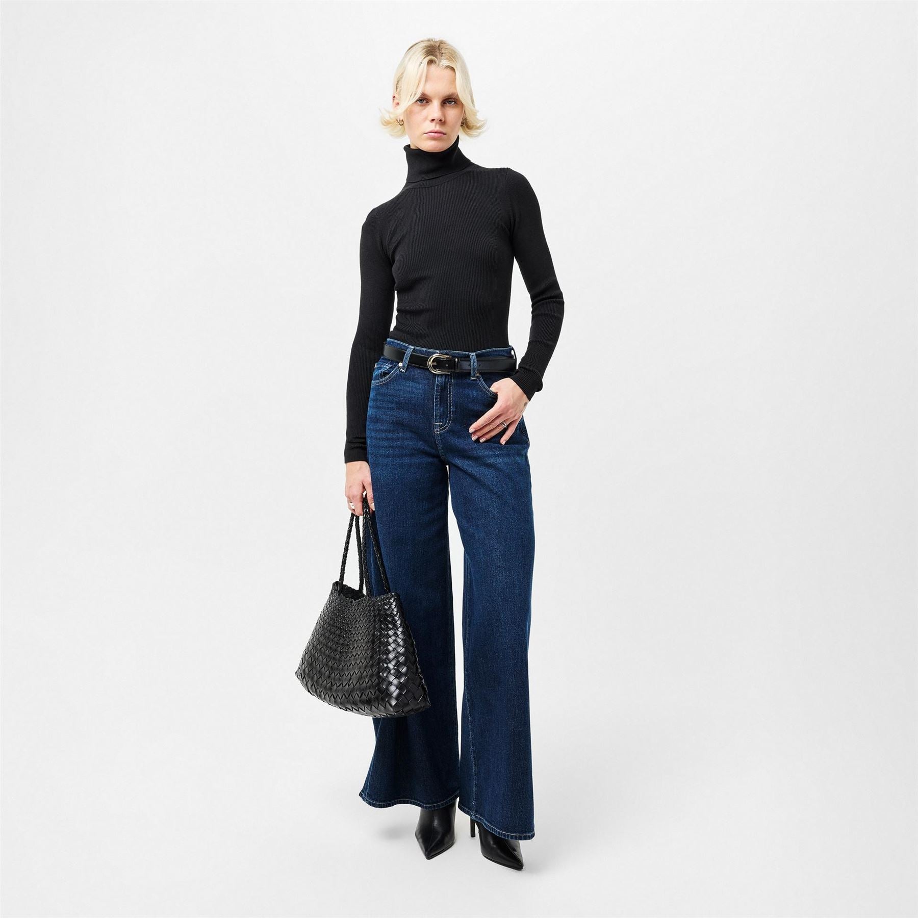 7 For All Mankind Marie Wide Leg Wide Fit Jeans