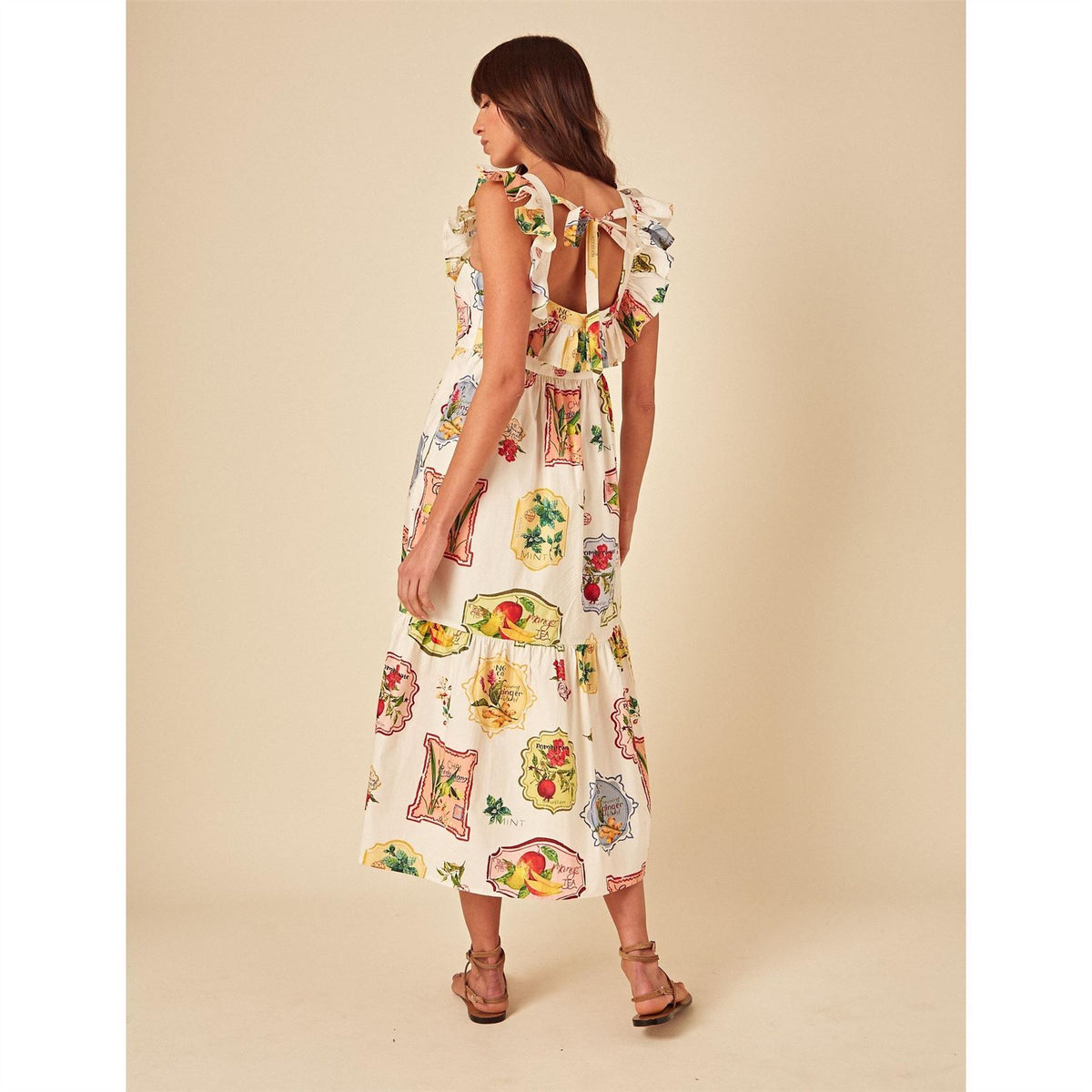 Nobodys Child Cassidy Square Neck Sleeveless Midi Dress