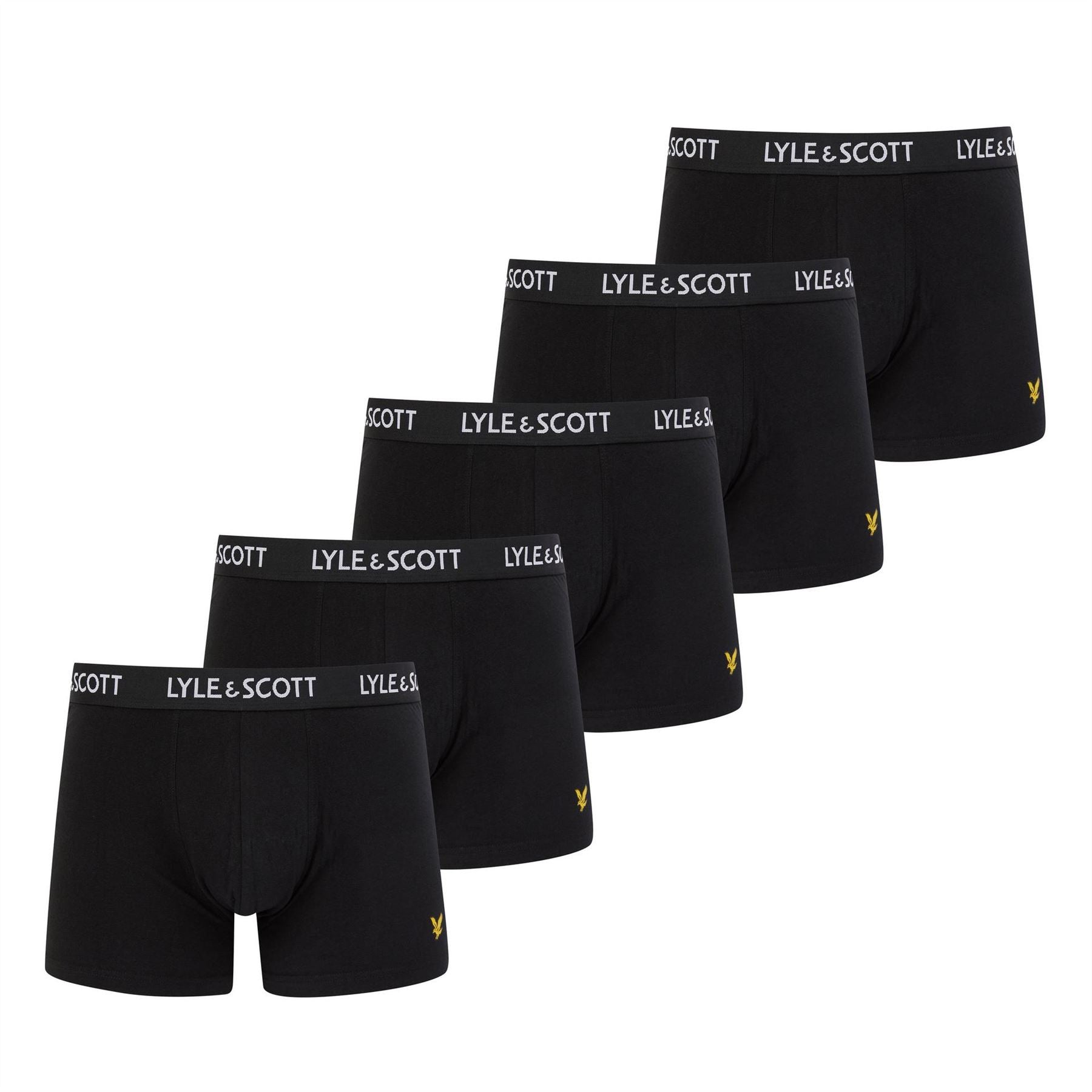 Lyle and Scott 5 Pack Core Plain Design Trunk