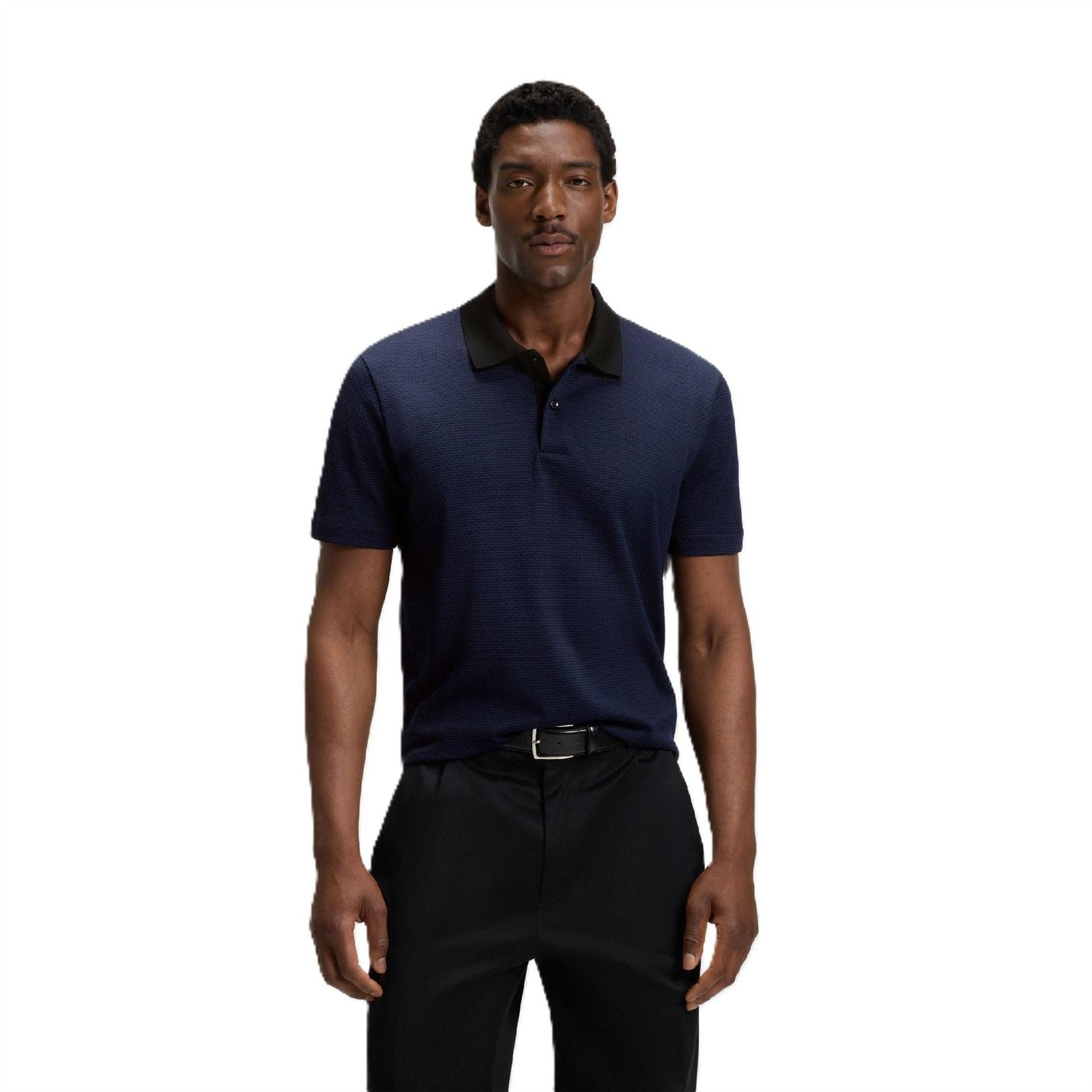 Boss BOSS Short Sleeve Polo Shirt with Ribbed Collar (C Parlay)