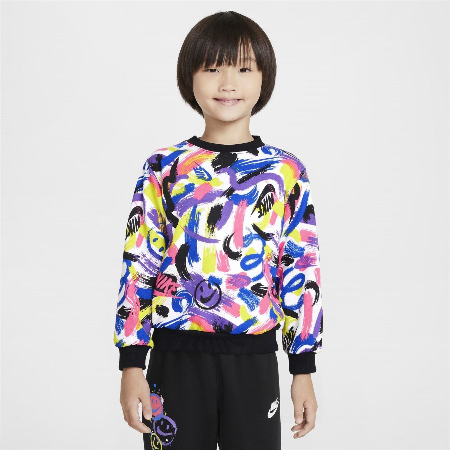 Nike Express Yourself All Over Print Sweatshirt   Tracksuit Childrens