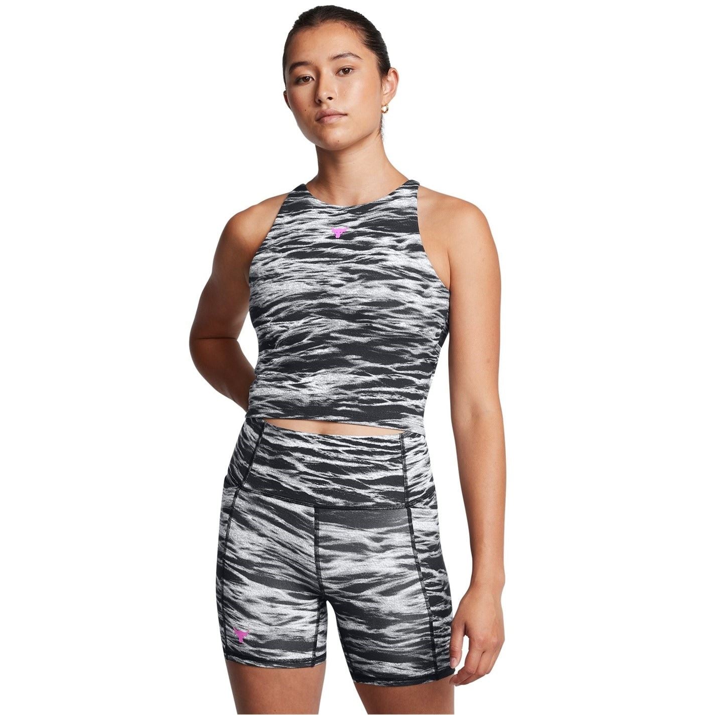 Under Armour Rk Lets Go Cropped Halter Neck Tank