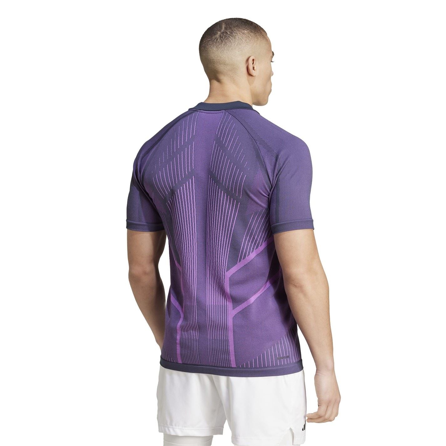 adidas Mens Tennis Pro Seamless Aeroready Freelift Polo Shirt
