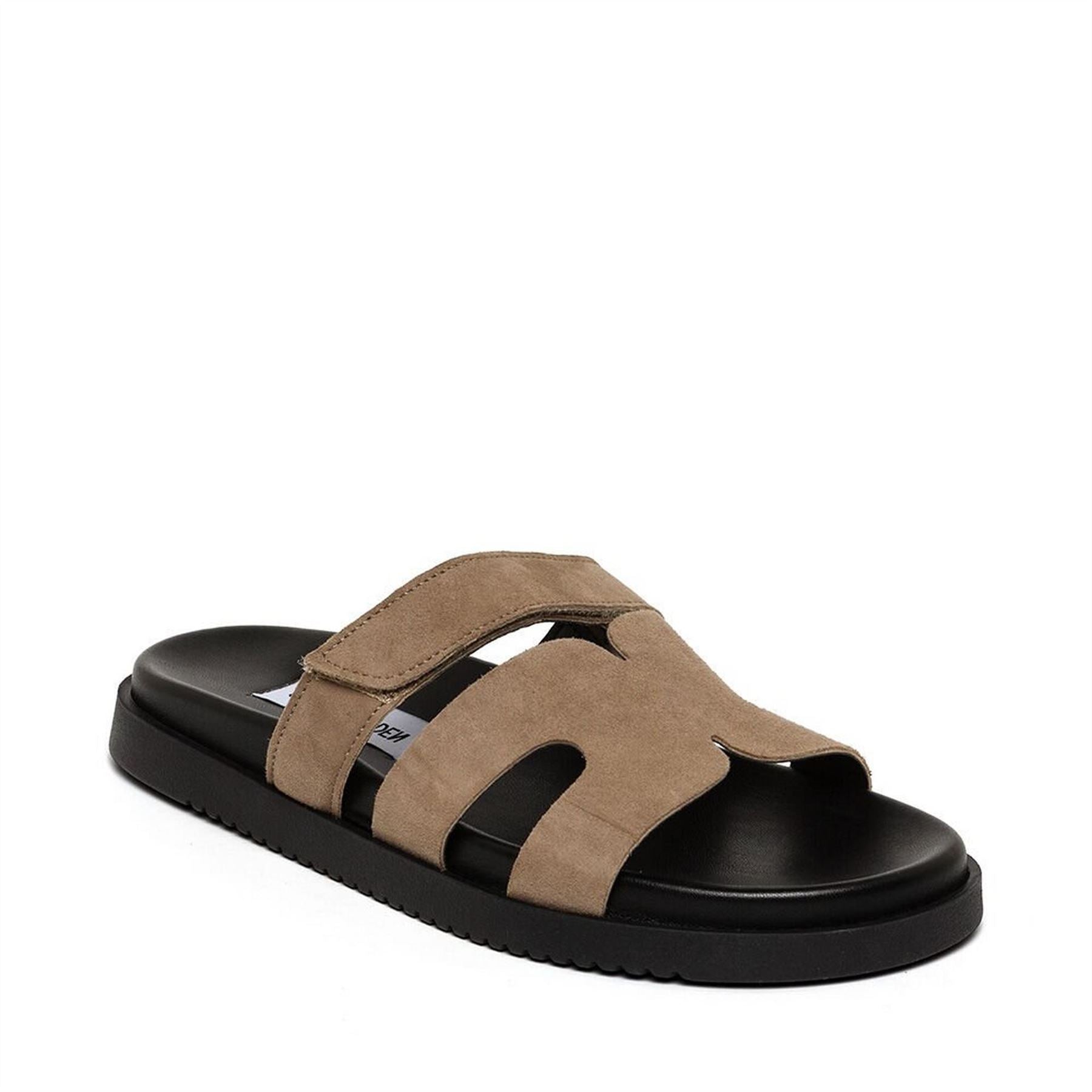 Steve Madden Textured Open Toe Slide Sandals