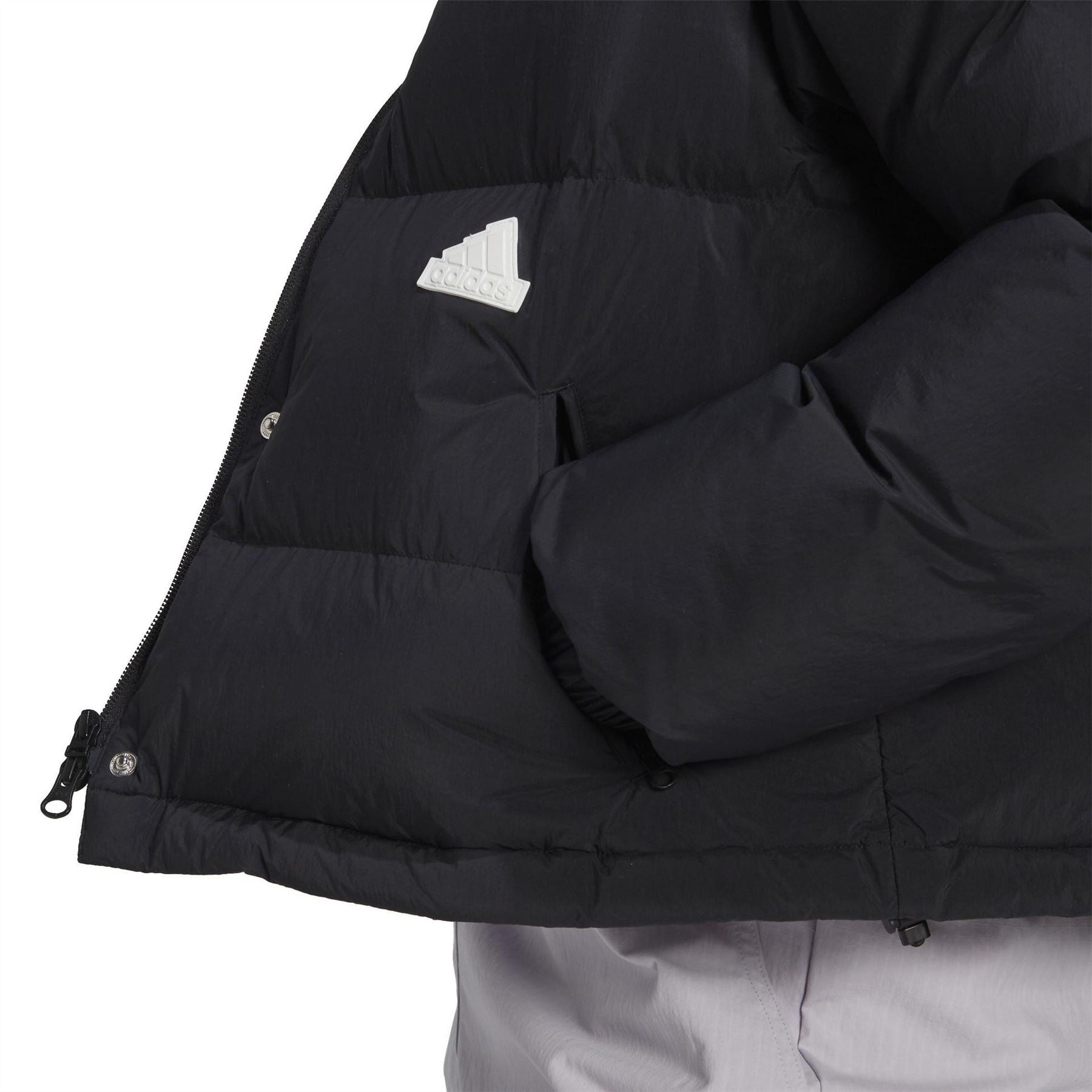 adidas High Neck Short Relaxed Fit Jacket
