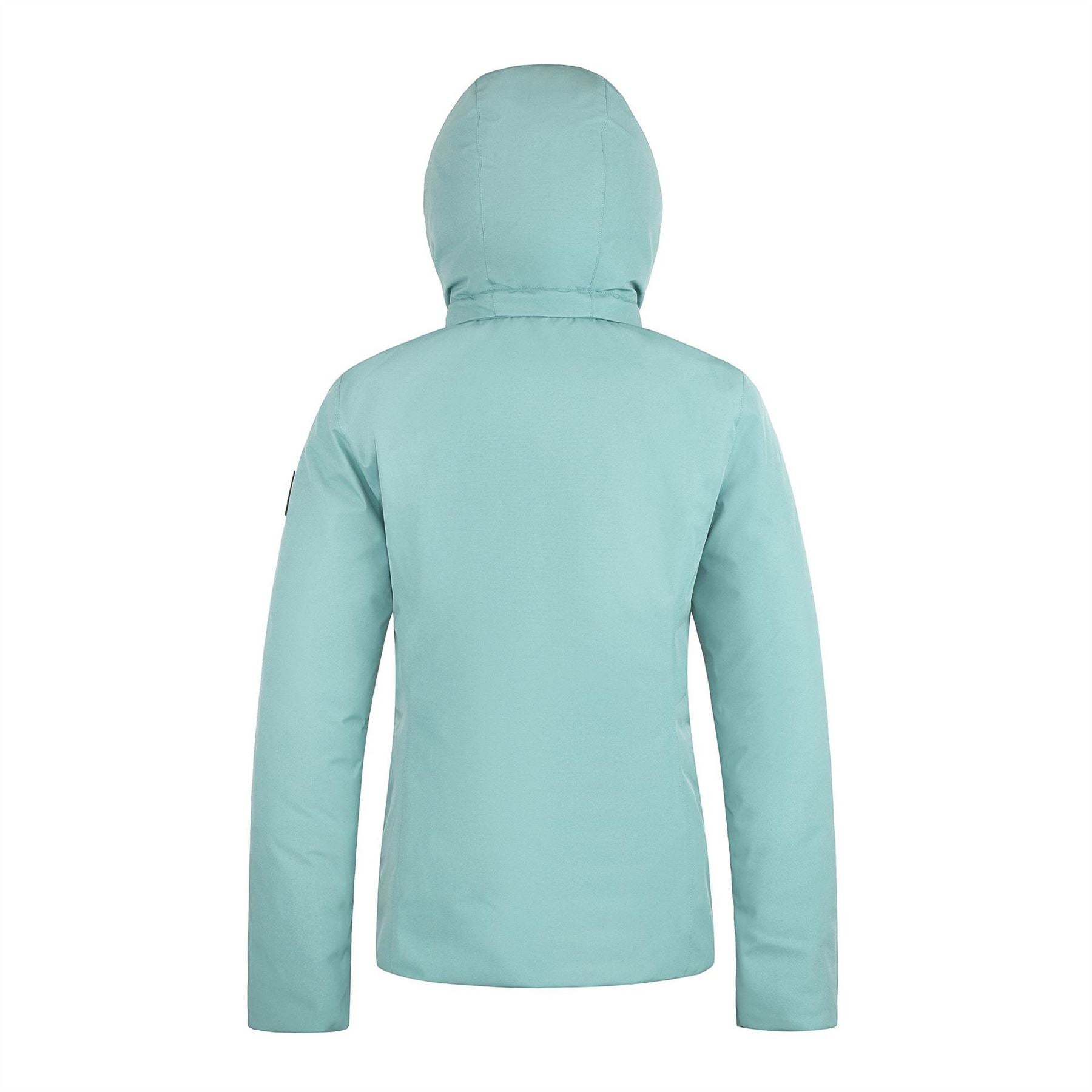 Cape Heights Solid Patterned Hooded Snap Button Puffer Jacket