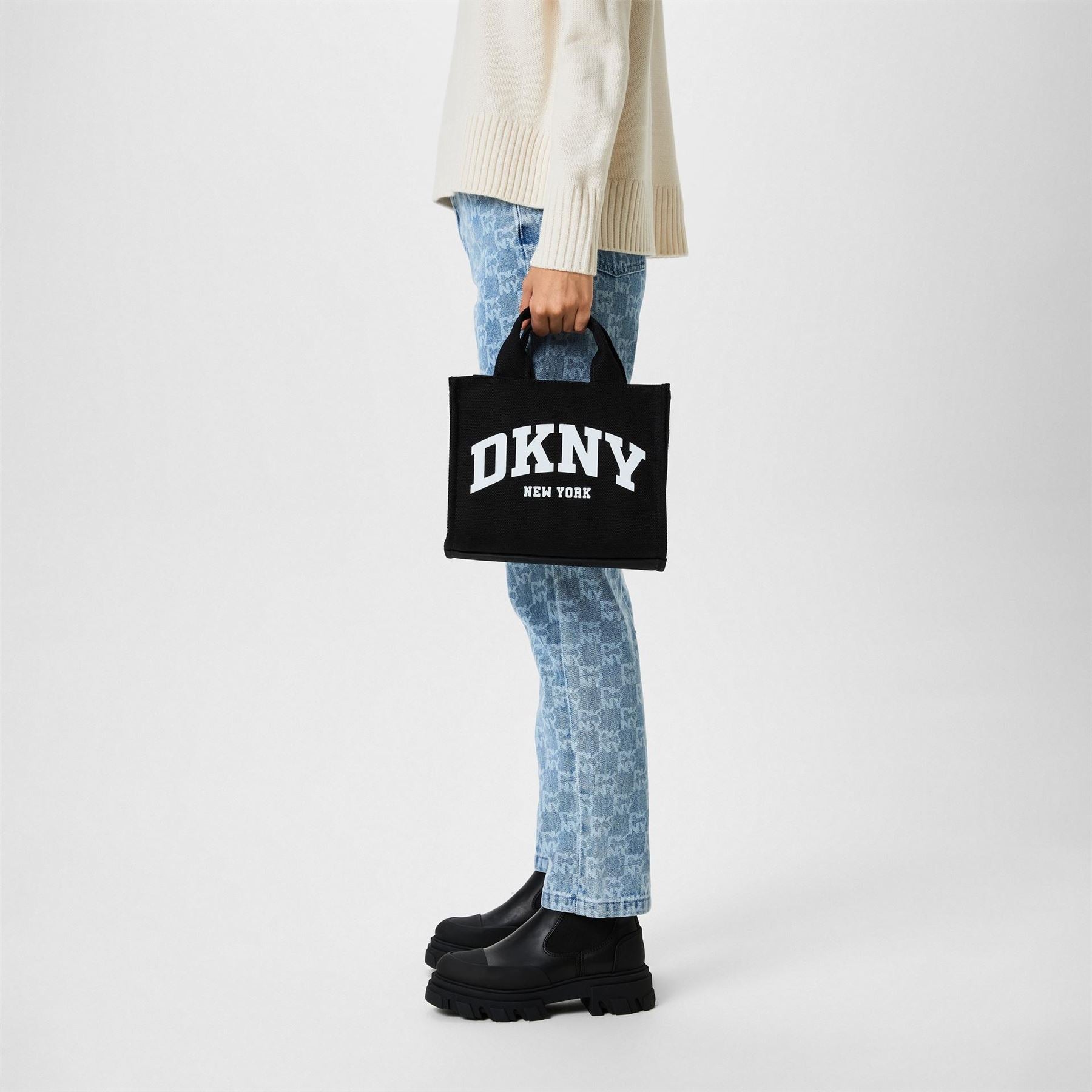 DKNY Handlee Canvasas Cross Body Bag