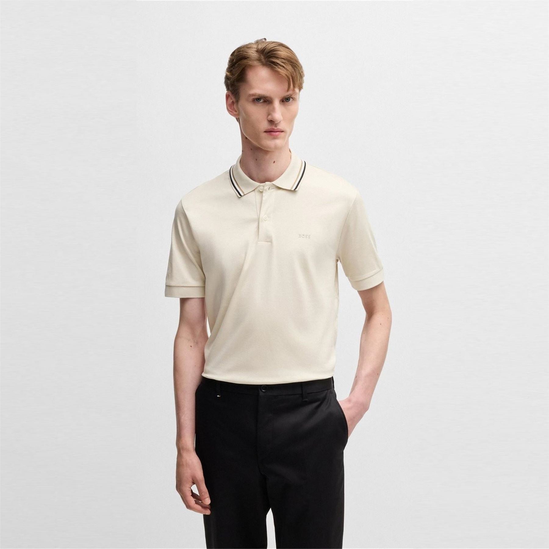 Boss BOSS BLACK Penrose Slim Fit Polo Shirt with Signature Tipped Collar