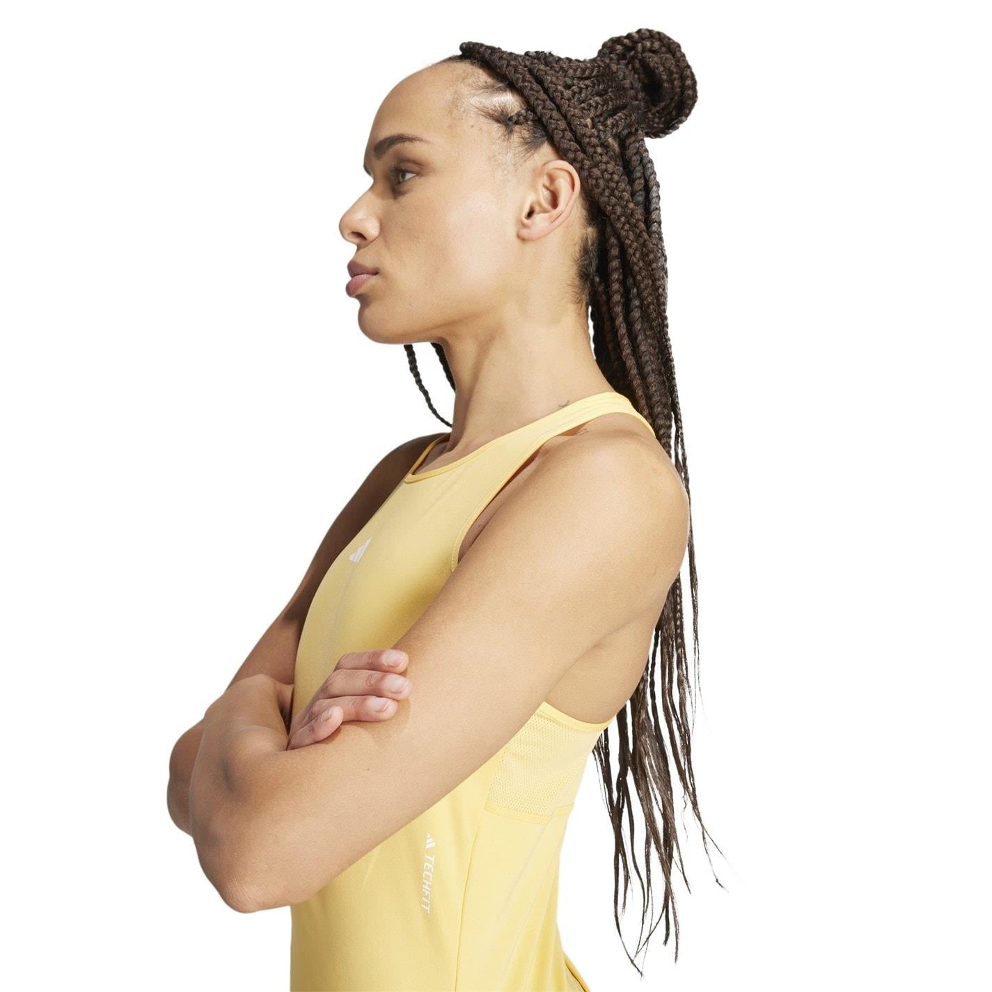 adidas Slim Fit High Neck Gym Vest