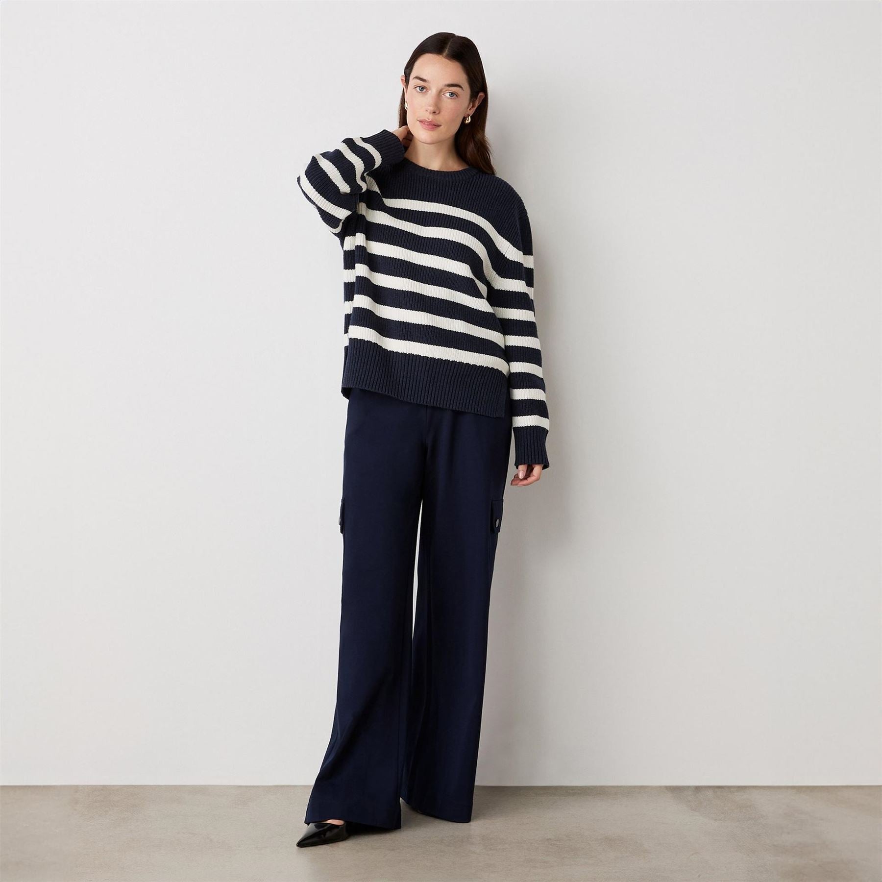 Finery Serena Relaxed Fit Long Sleeve Sweater