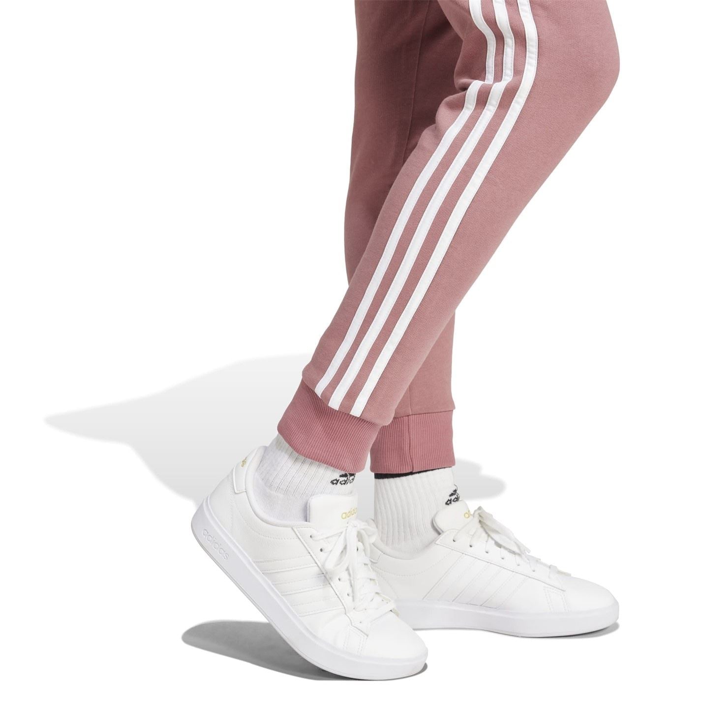 adidas Womens Essentials 3 Stripes Pants Slim