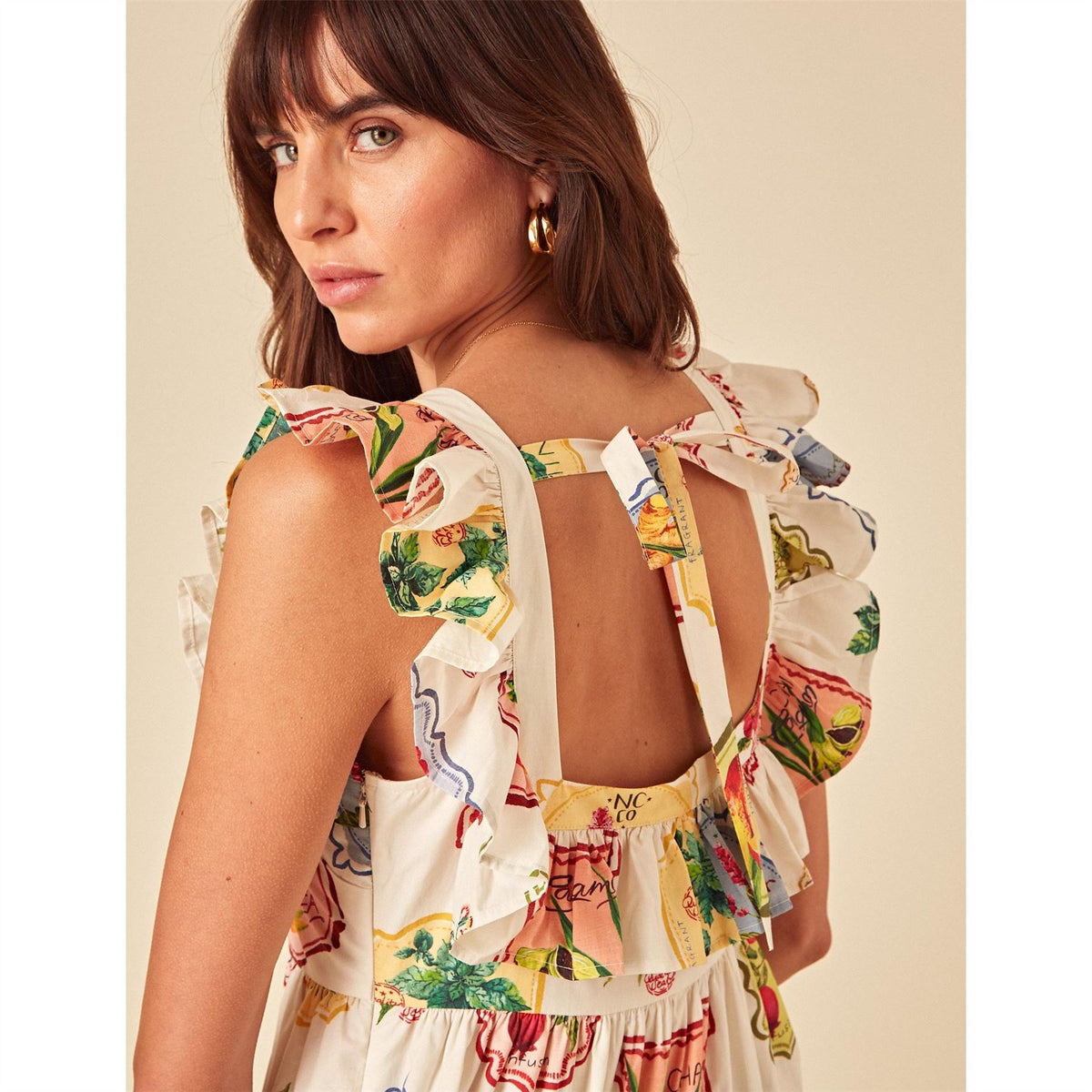 Nobodys Child Cassidy Square Neck Sleeveless Midi Dress