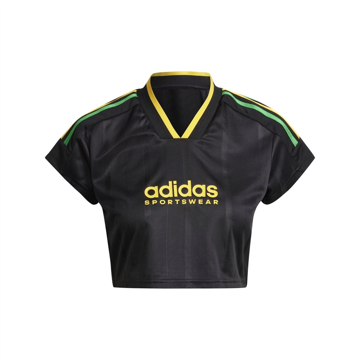 adidas Womens House Of Tiro Nations Pack Cut 3 Stripes Crop Jersey