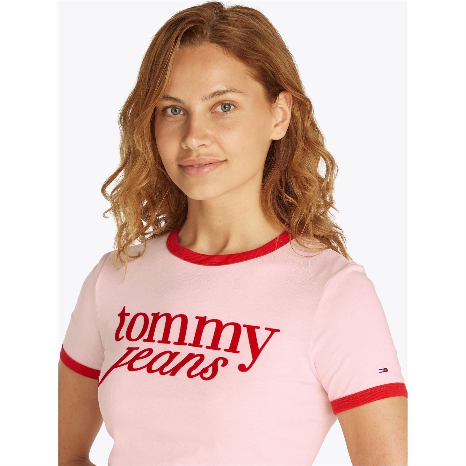 Tommy Jeans Timmy Script Slim Fit Short Sleeve Crew Neck T-Shirt