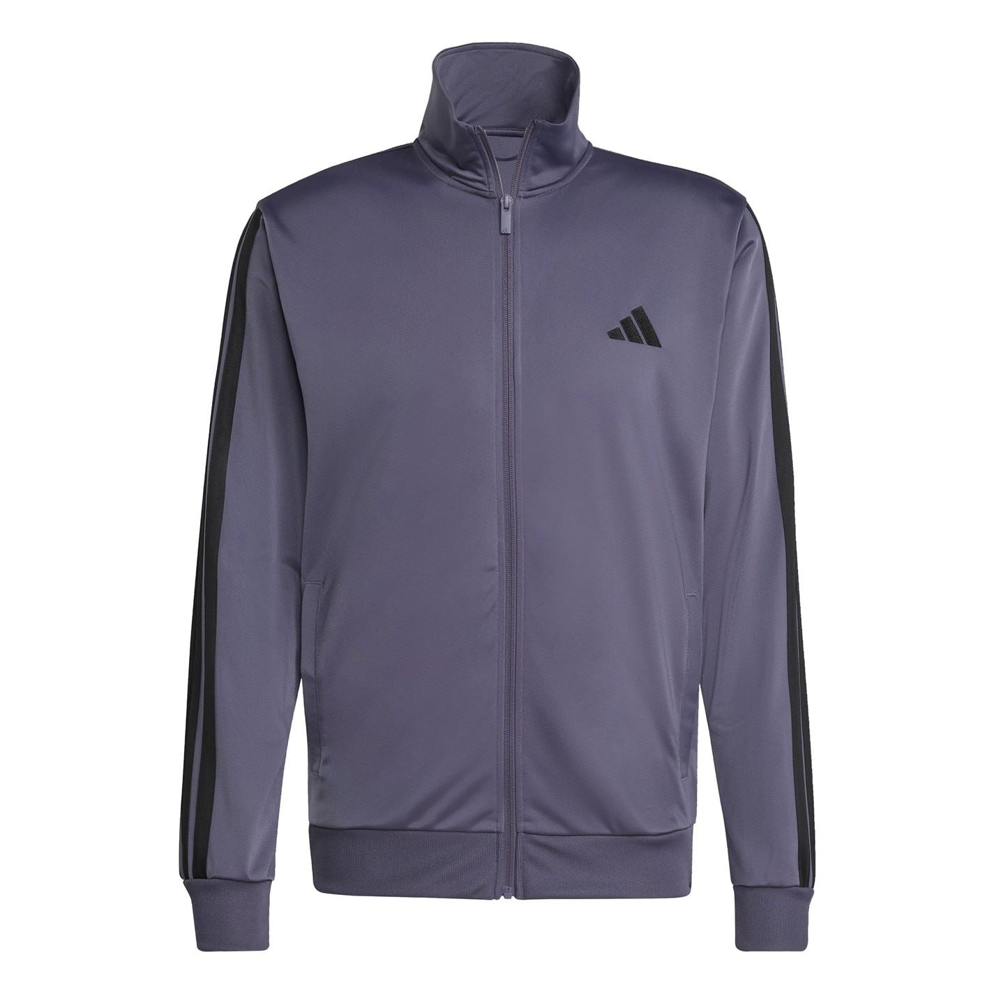 adidas Basic 3   Stripes Tricot Tracksuit