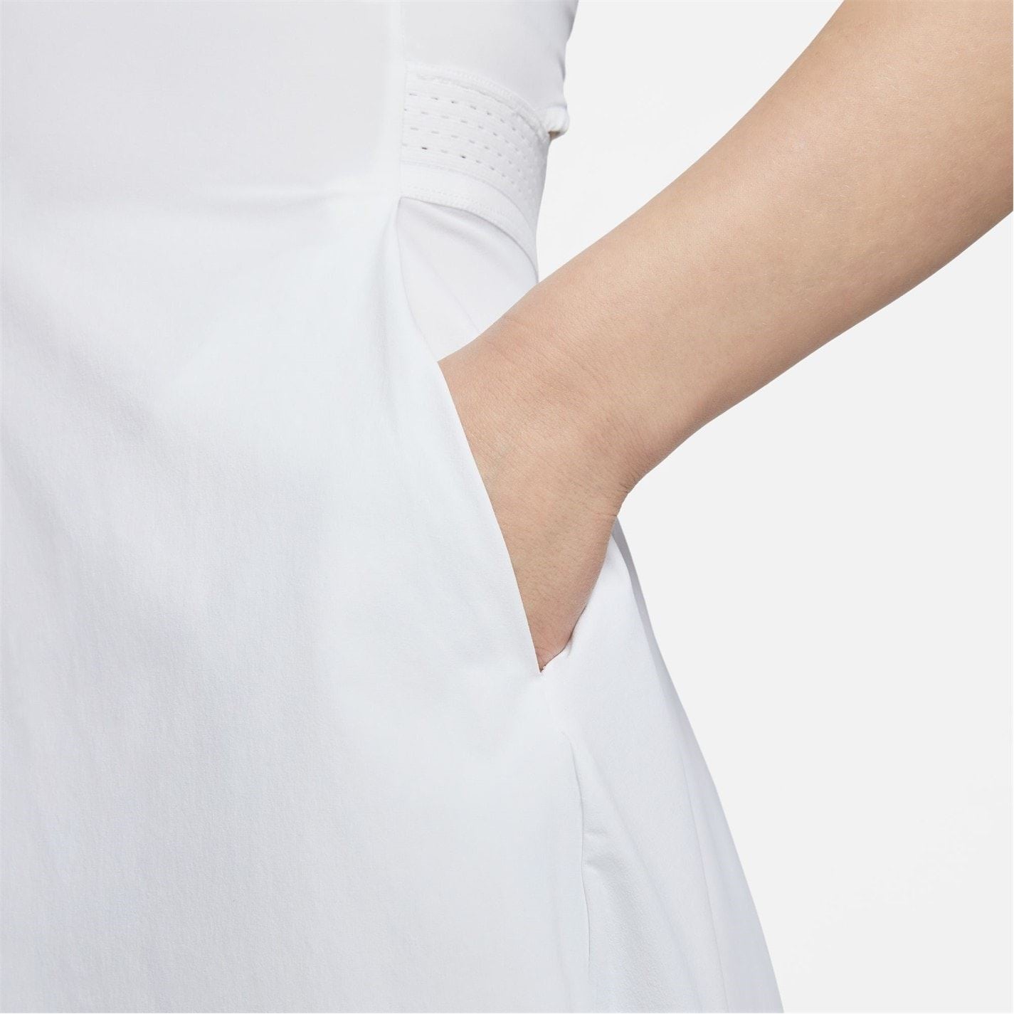 Nike Dri Fit Notched Neck Sleeveless Mini Dress