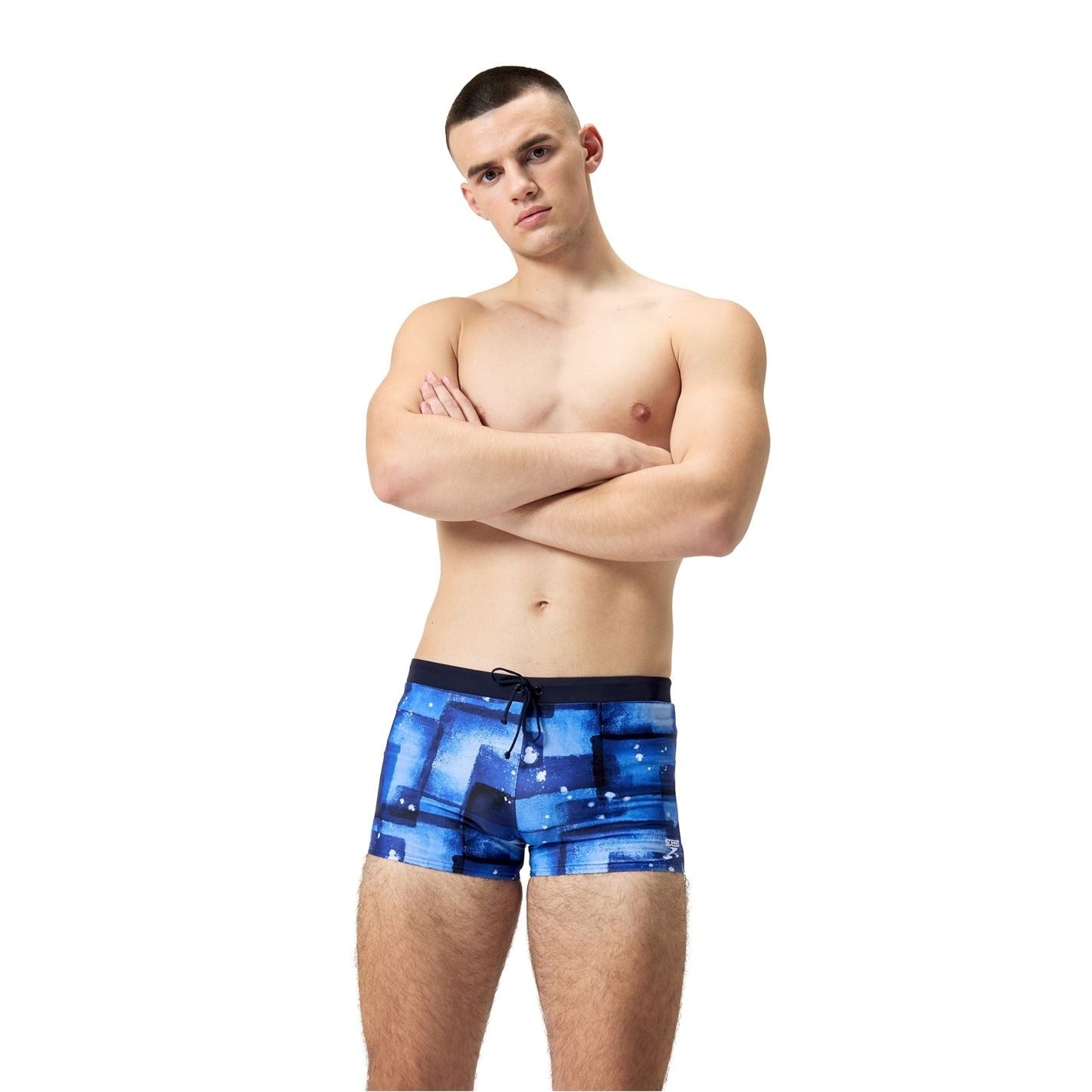 Speedo Valmilton Abstract Patterned Swim Trunk