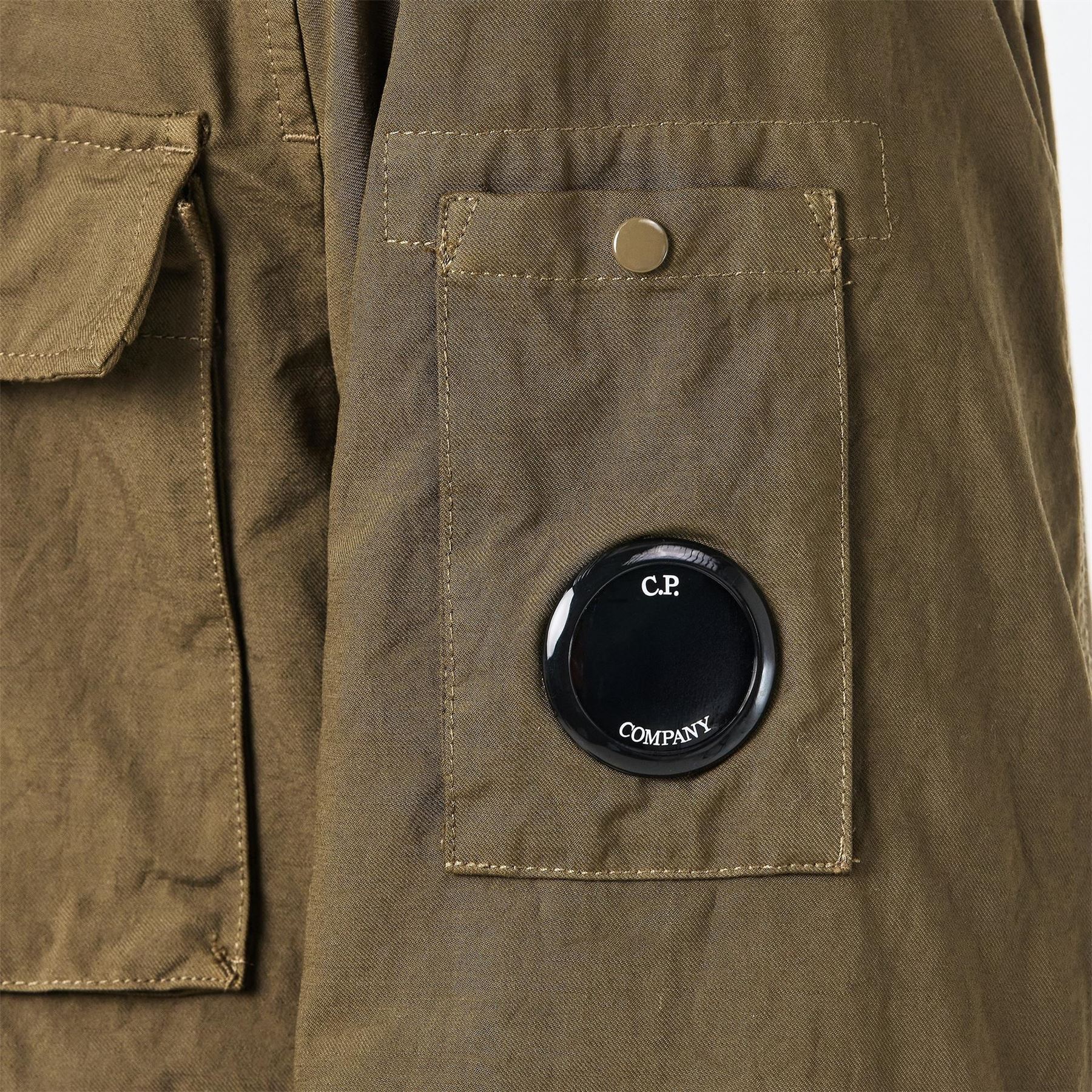 CP Company Solid Patterned Drawstring Four Pocket Field Jacket