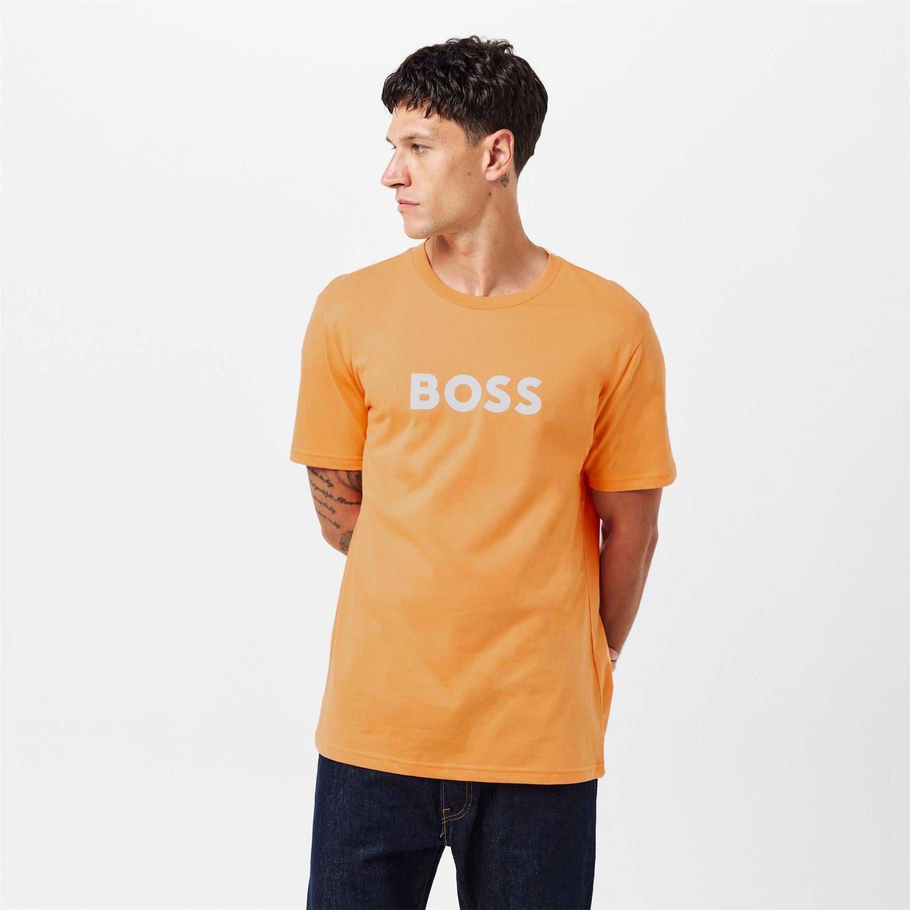 Boss BOSS Bodywear Short Sleeve T Shirt with Logo Print Detail