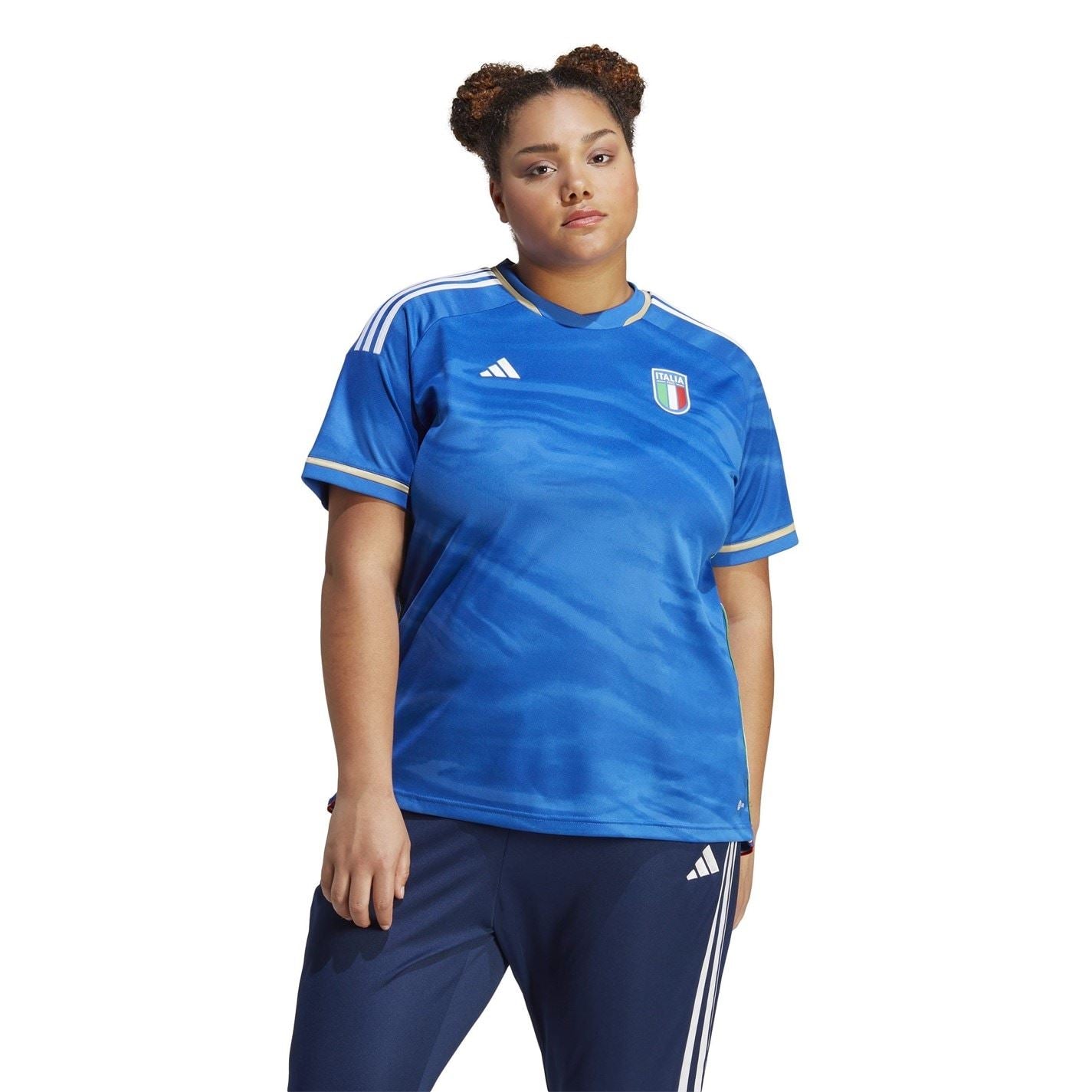 adidas Womens Italy Home Shirt 2023 Plus Size