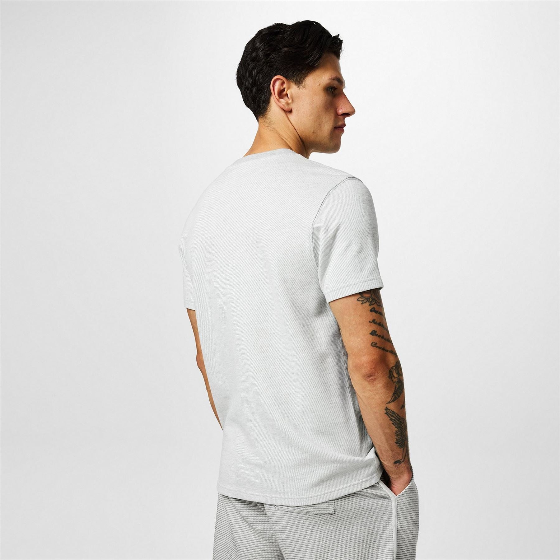 Jack Wills Ribbed Crew Neck Regular Fit T-Shirt