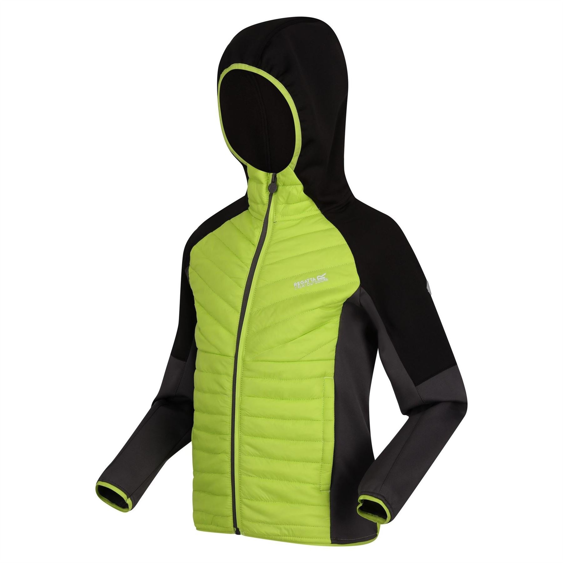 Regatta Kielder Hybrid Hooded Ribbed Cuff Color Block Jacket