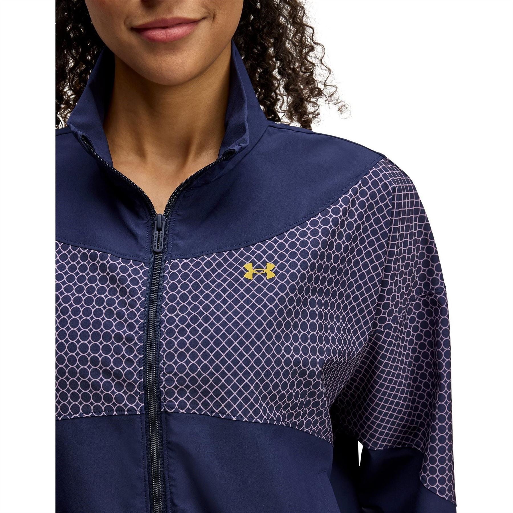 Under Armour UA Rival Polka Dot Patterned Zipped Pocket Track Jacket