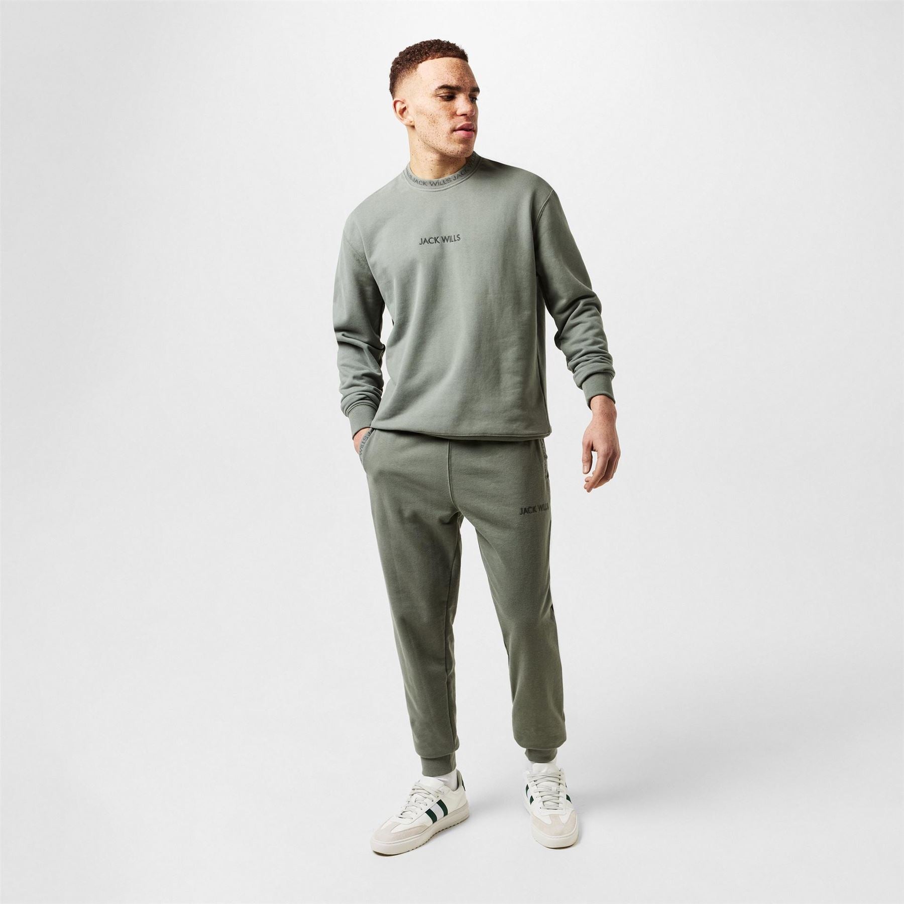 Jack Wills Mens Jacquard Logo Joggers