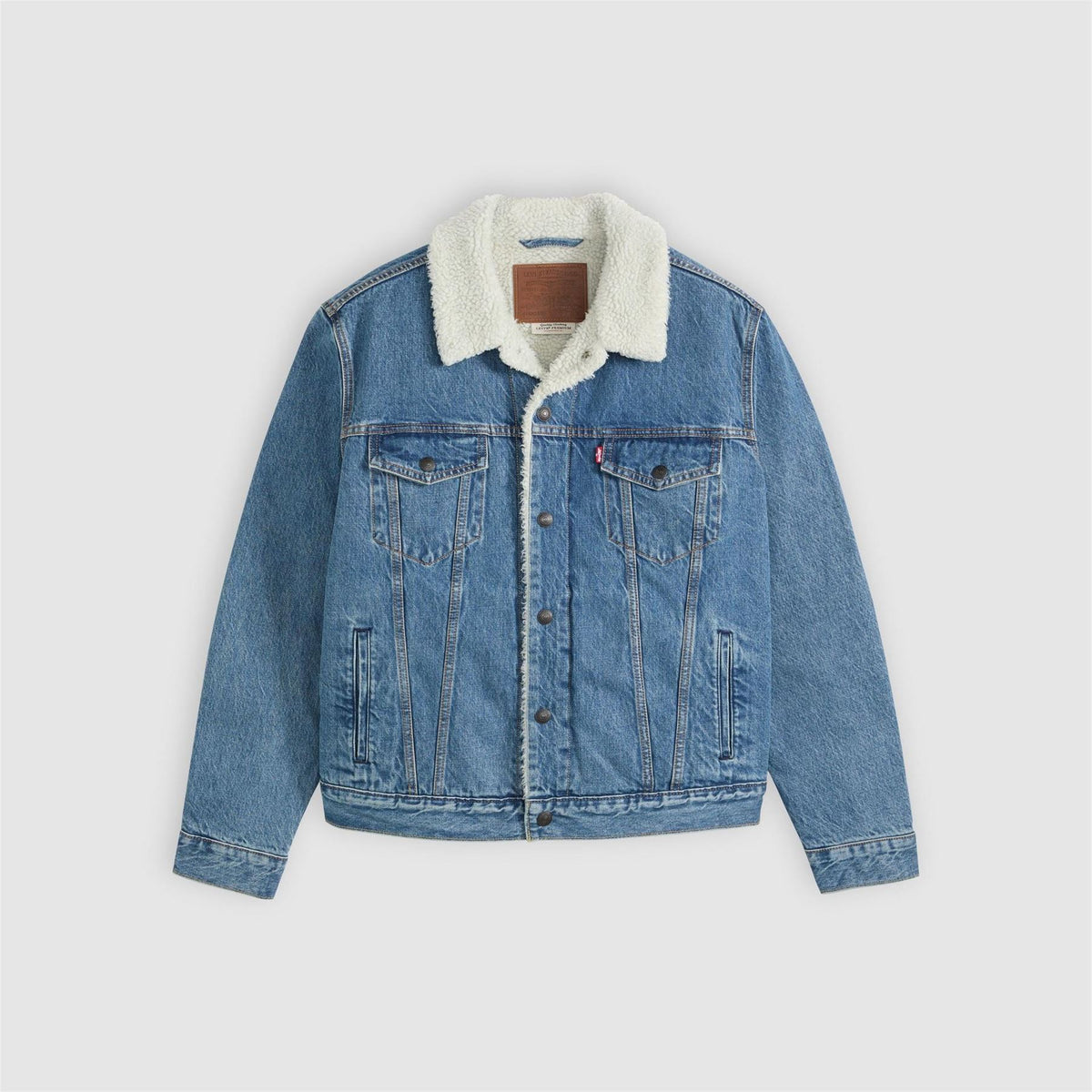 Levis Type 3 Sherpa Cotton Mix Long Sleeve Denim Jacket