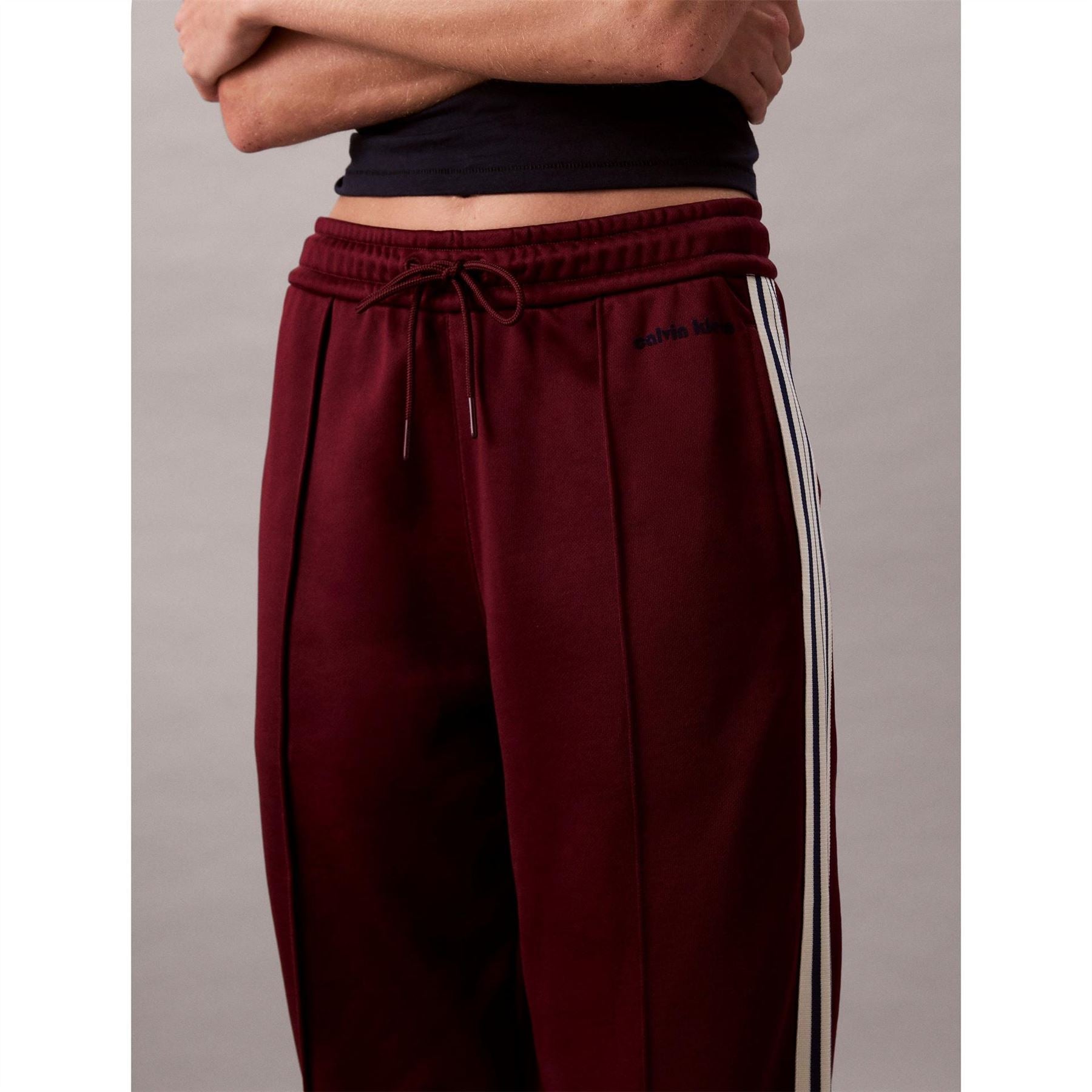 Calvin Klein Jeans French Terry Solid Patterned Track Pants