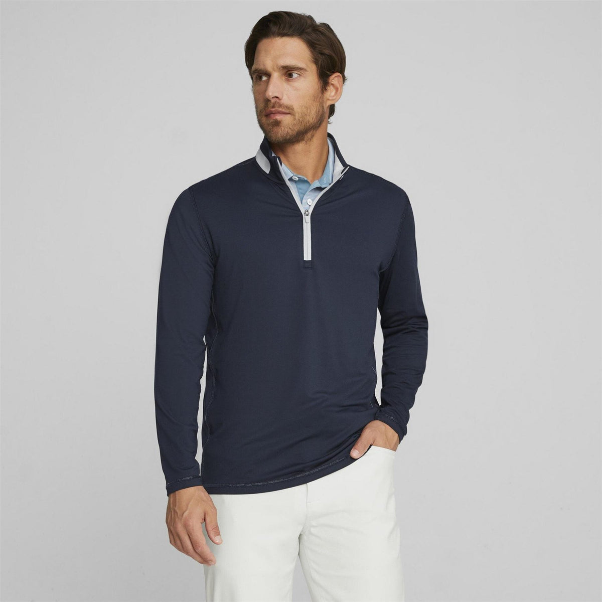 Puma Mens Lightweight Quarter Zip Jumper