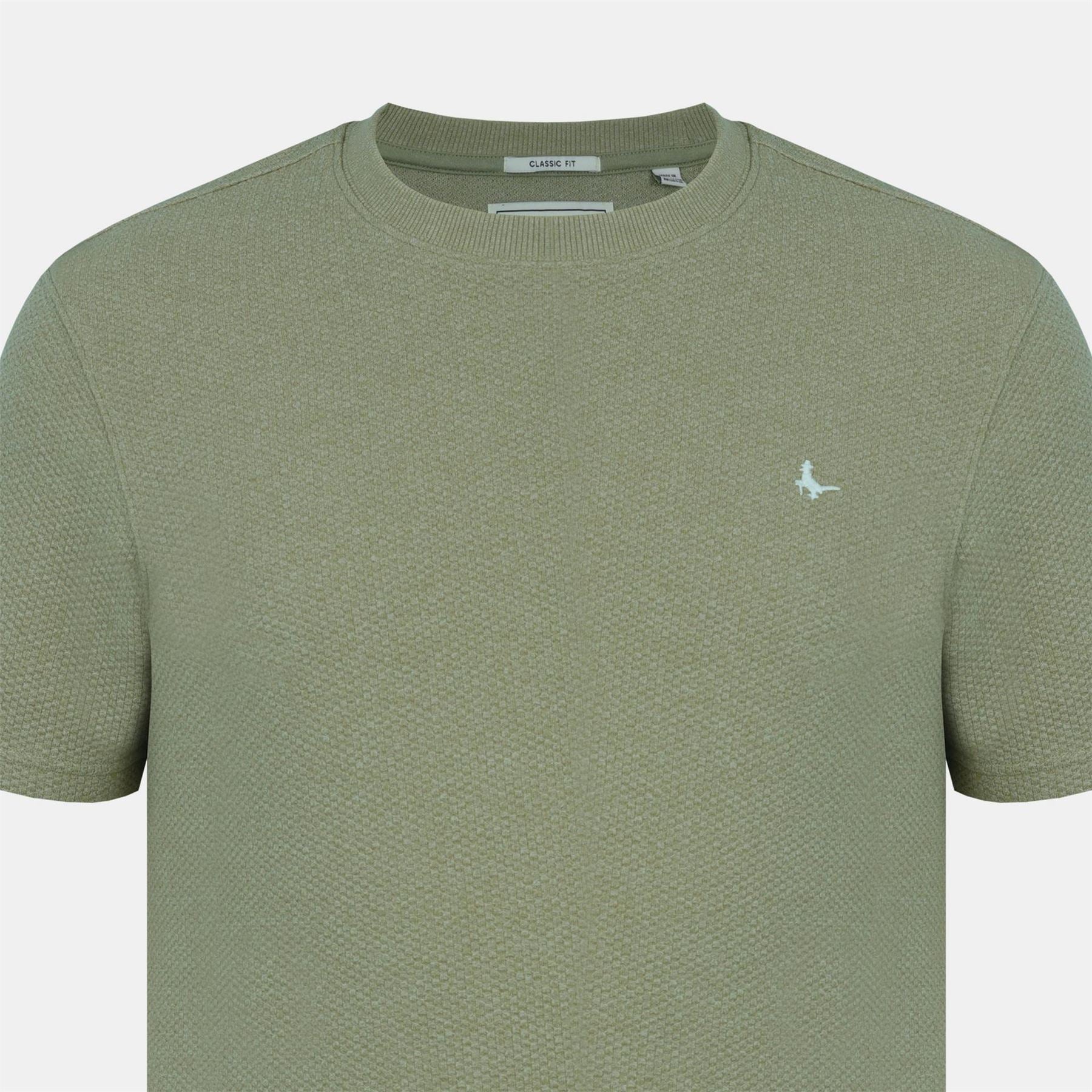 Jack Wills Jw Bubble Texture Cotton Short Sleeve Crew Neck Oversized T-Shirt