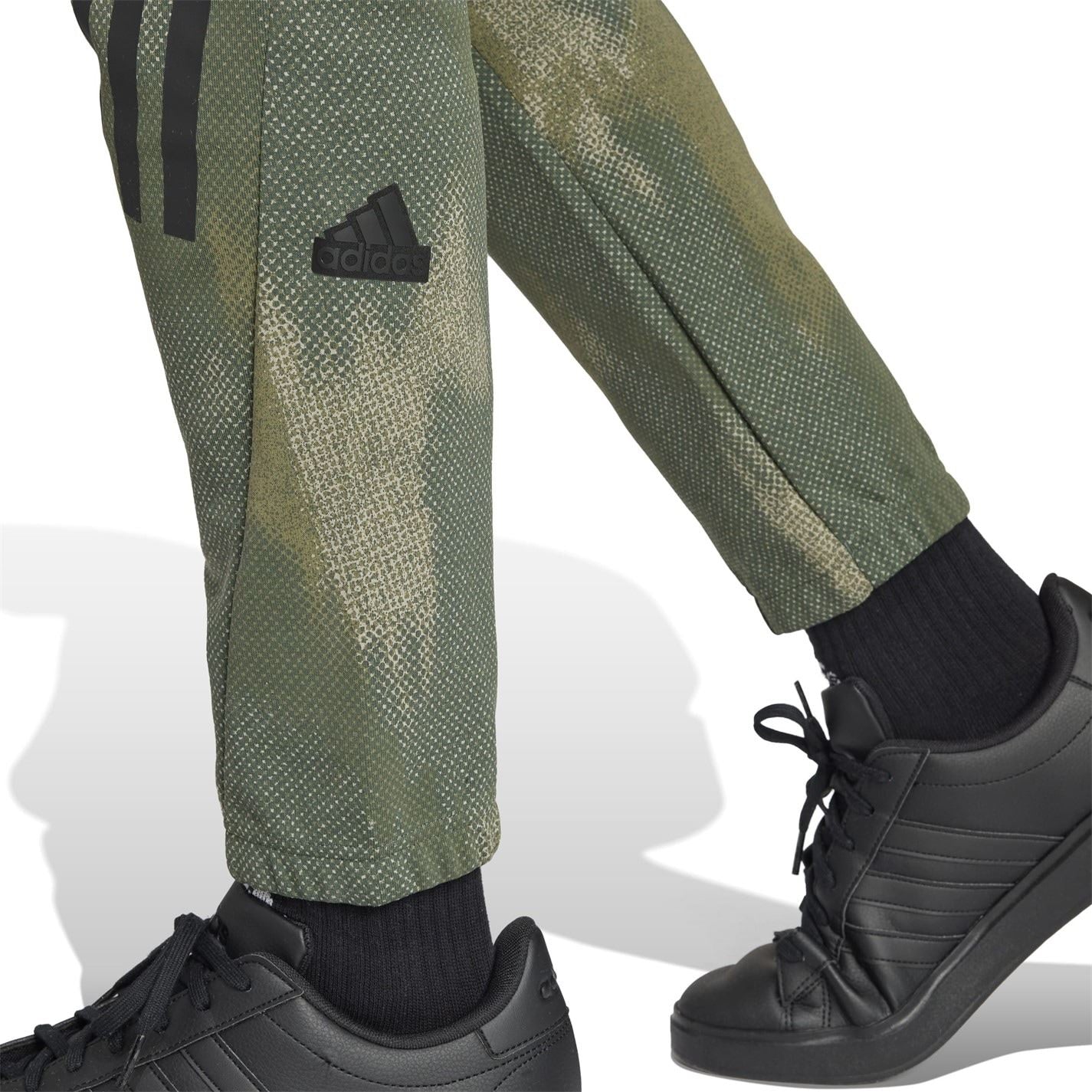 adidas Camo Three Bar Logo Side Stripes Joggers