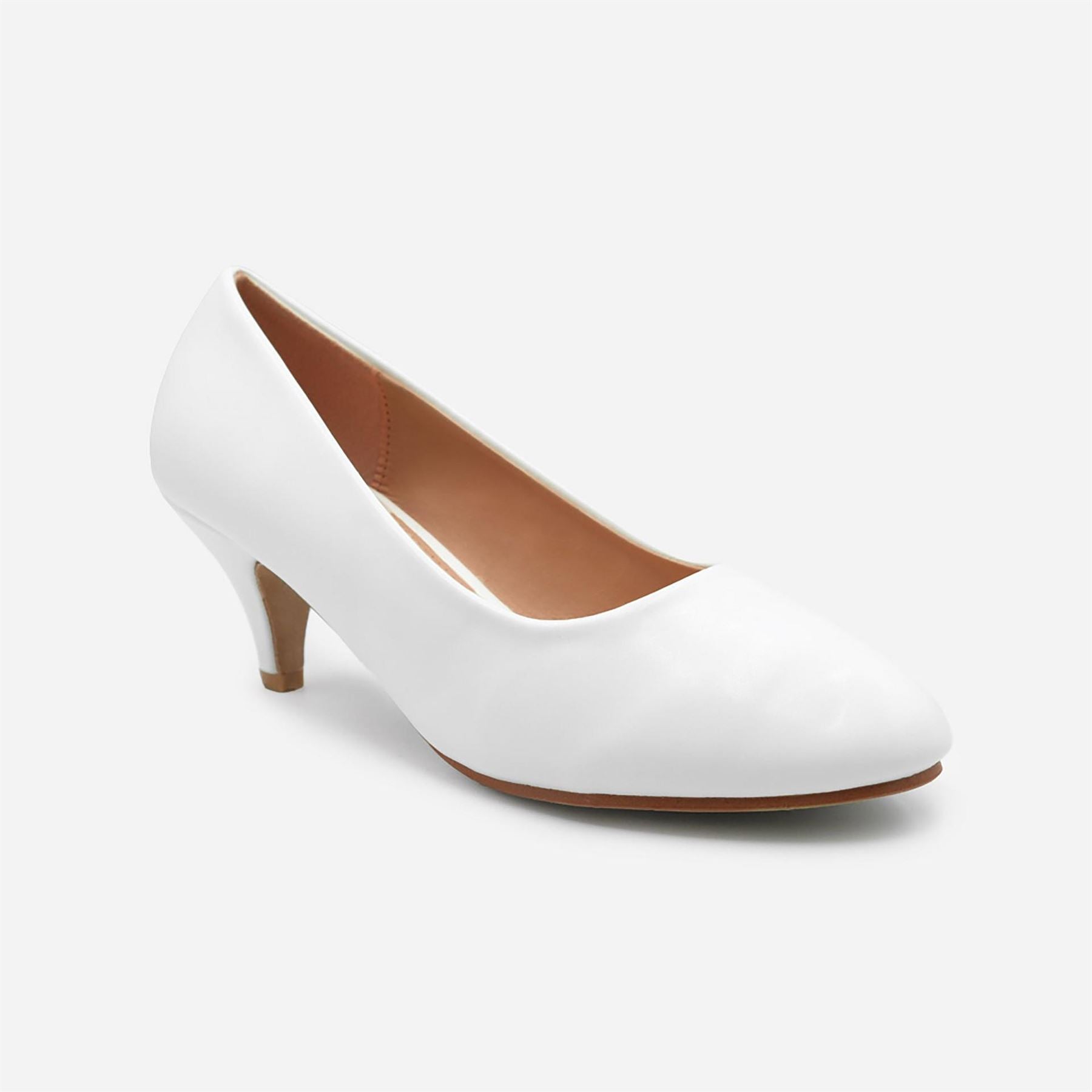 Wheres That From Low Heel Block Court Shoes
