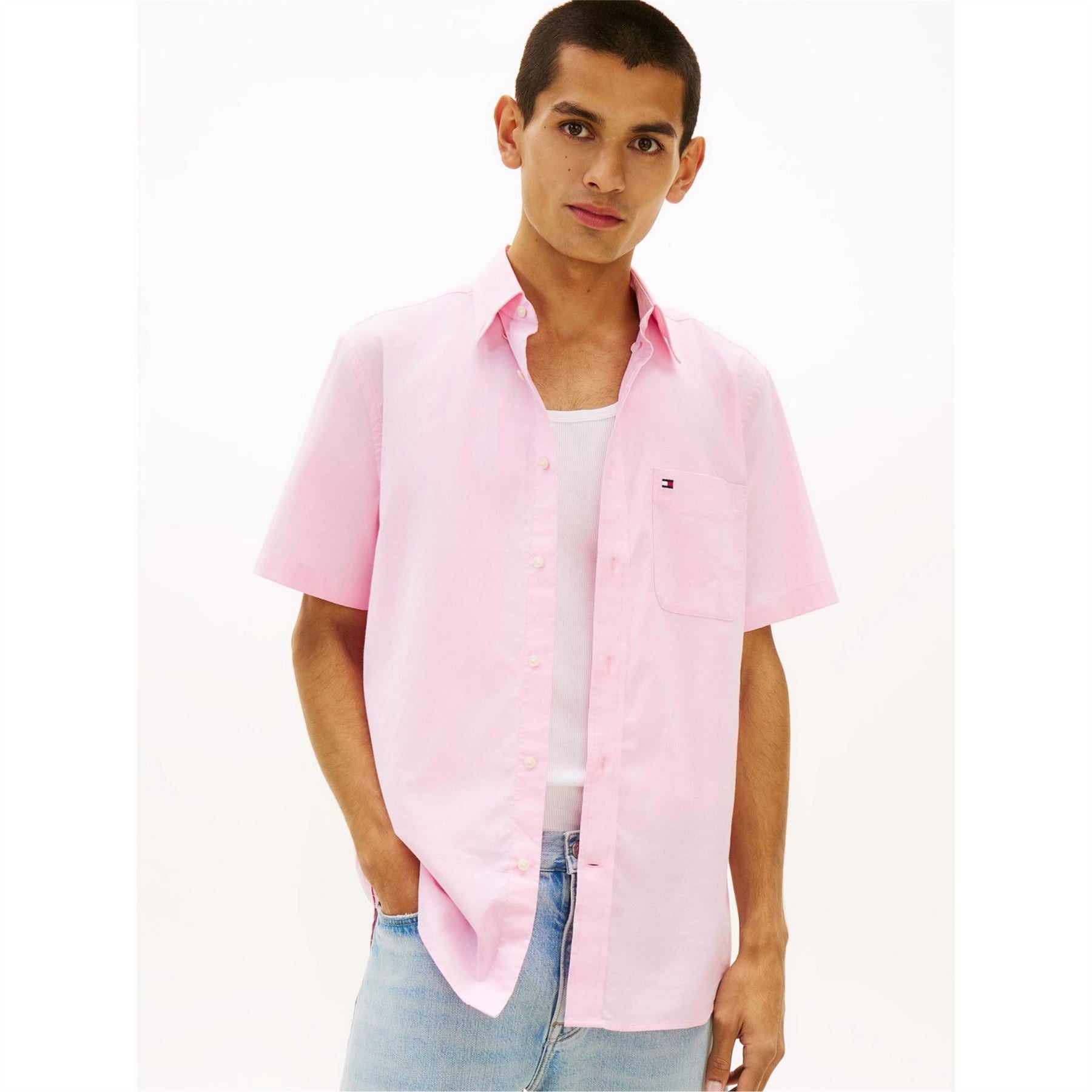 Tommy Hilfiger Short Sleeve Plain Shirt