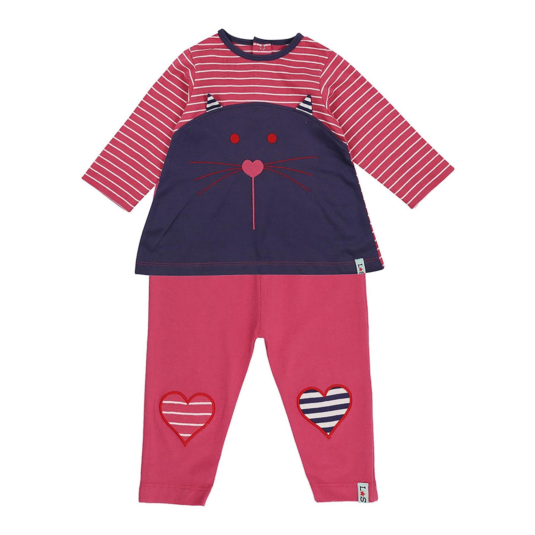 Lilly and Sid Cat Drs Lgng Set