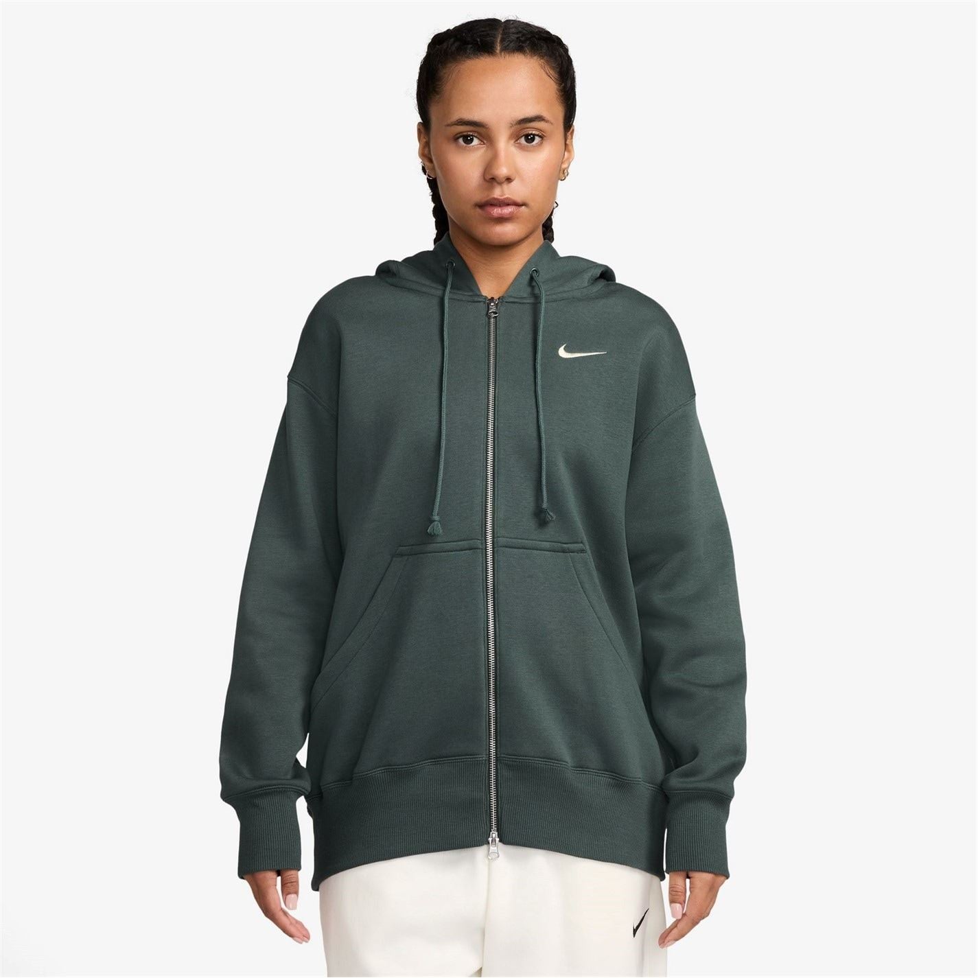 Nike Womens Sportswear Phoenix Fleece Oversized Full Zip Hoodie