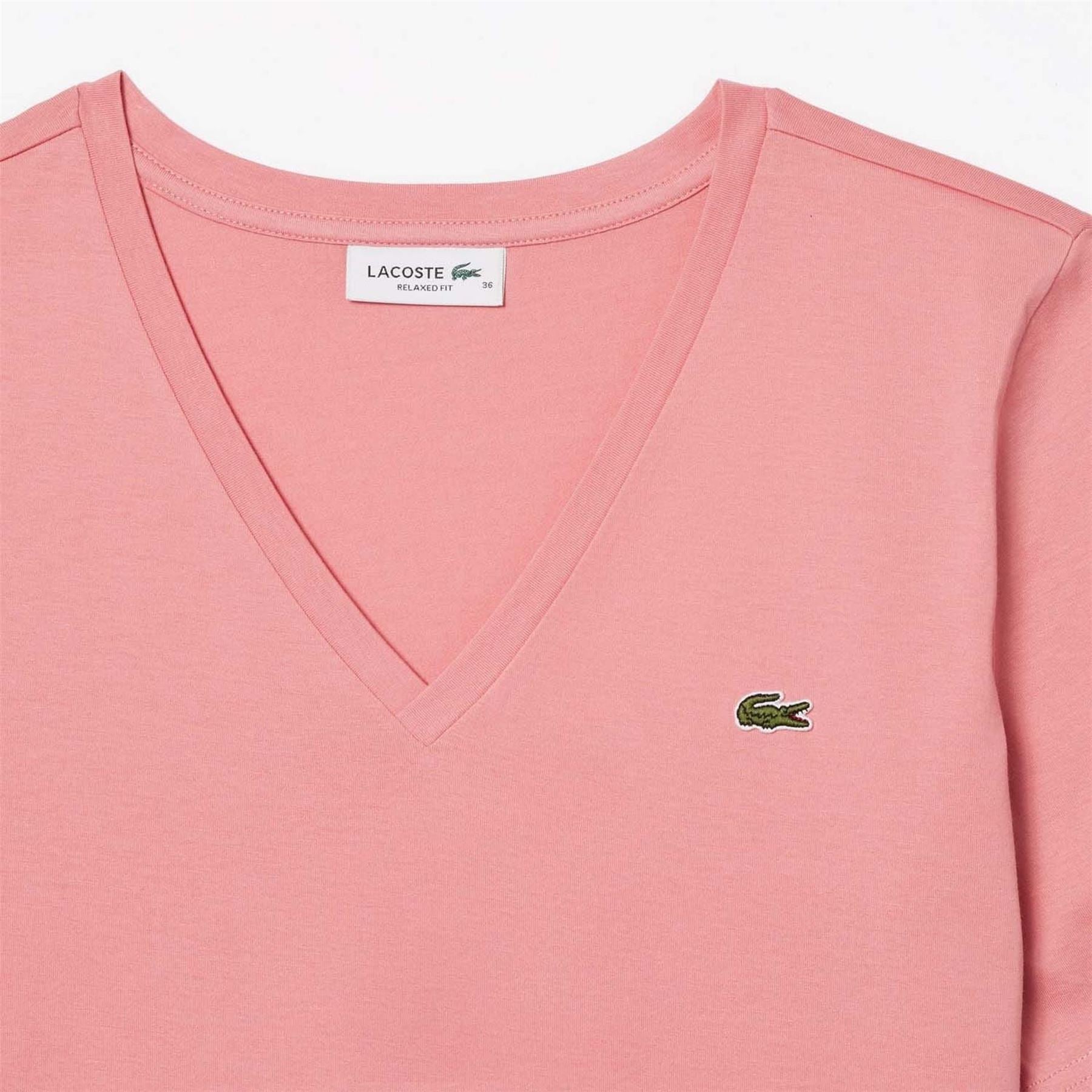 Lacoste Fit Soft Cotton V Neck T-Shirt