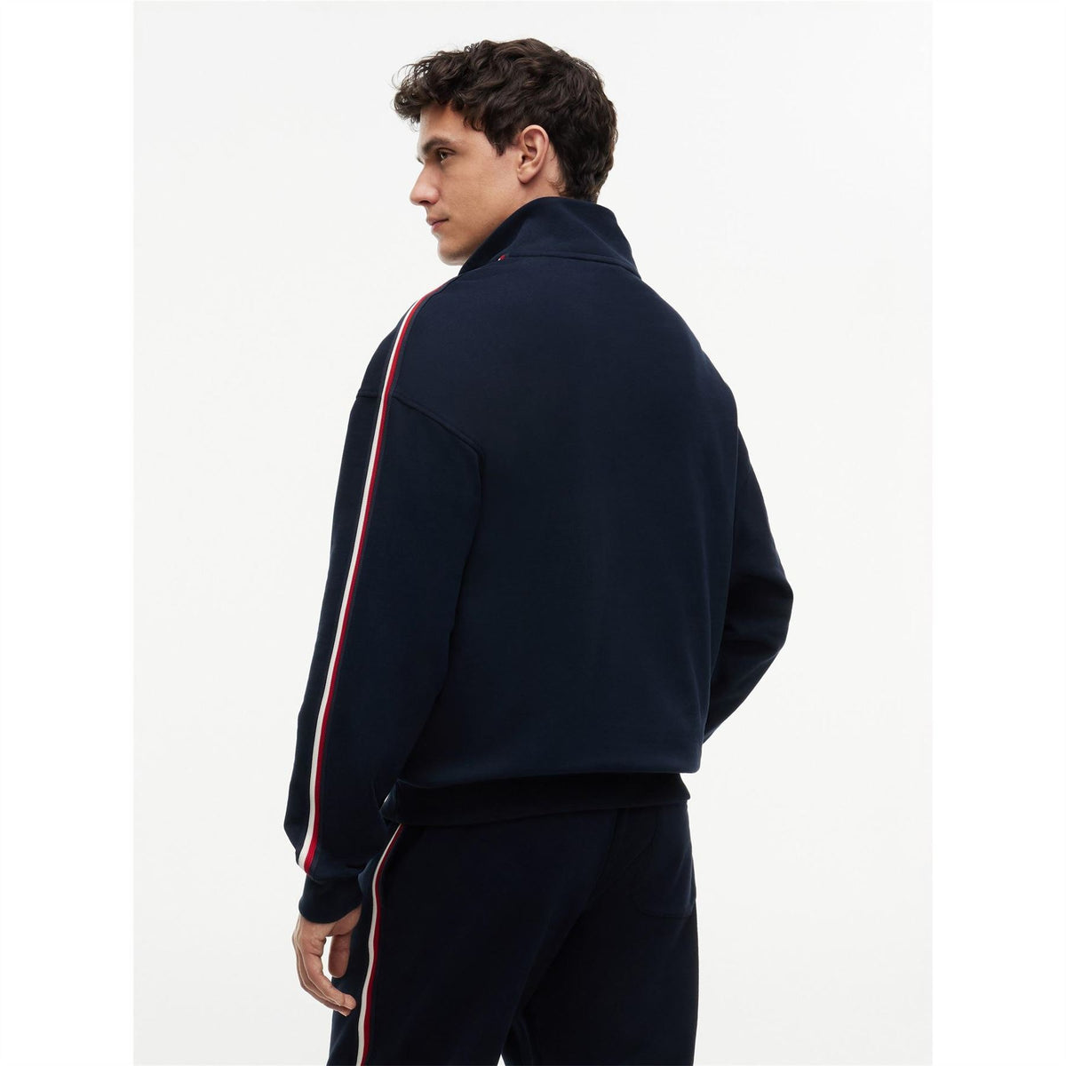 Tommy Hilfiger Global Stripe Half Button Top