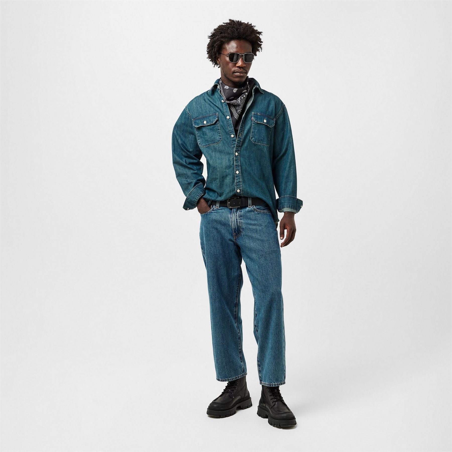 Levis Collared Neck Long Sleeve Regular Fit Shirt