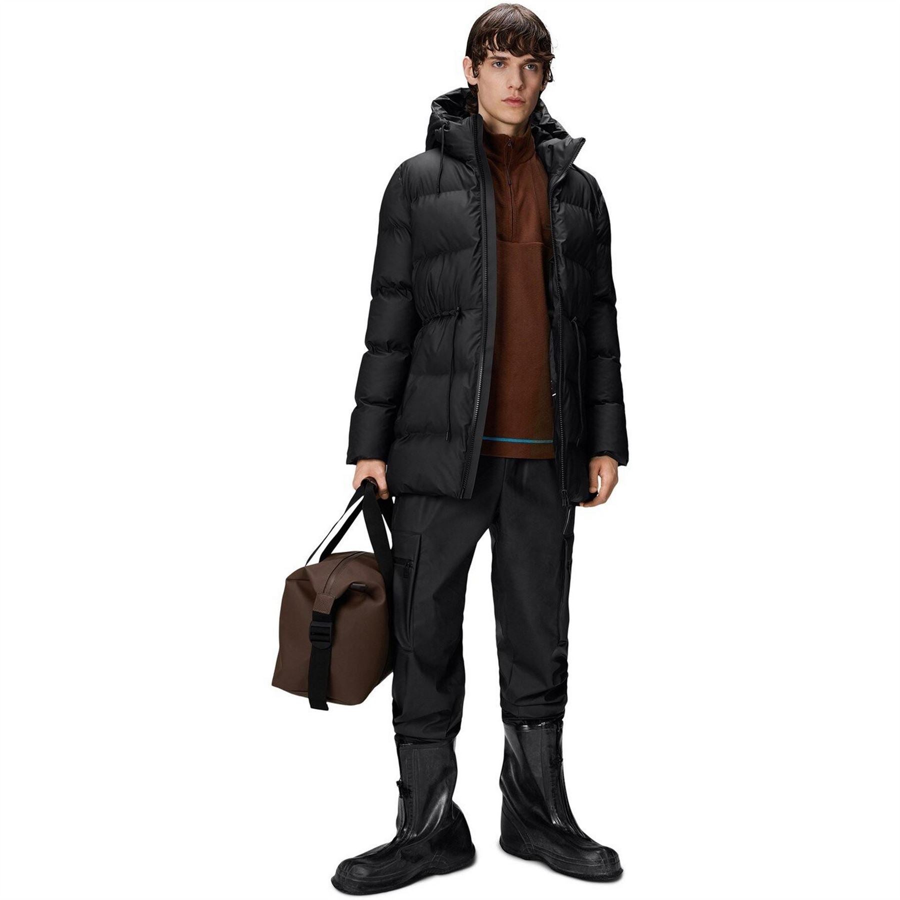 Rains Alta Hooded Long Puffer Jacket