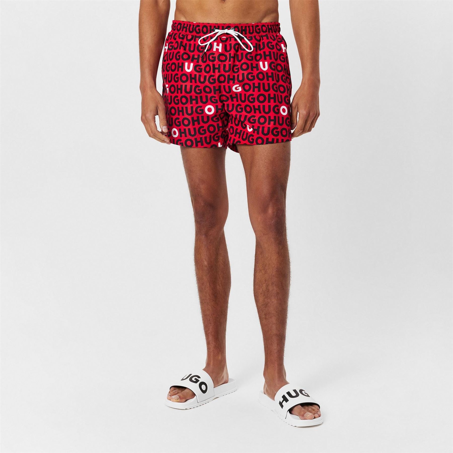 Hugo Regular Fit Swim Short with Lettering