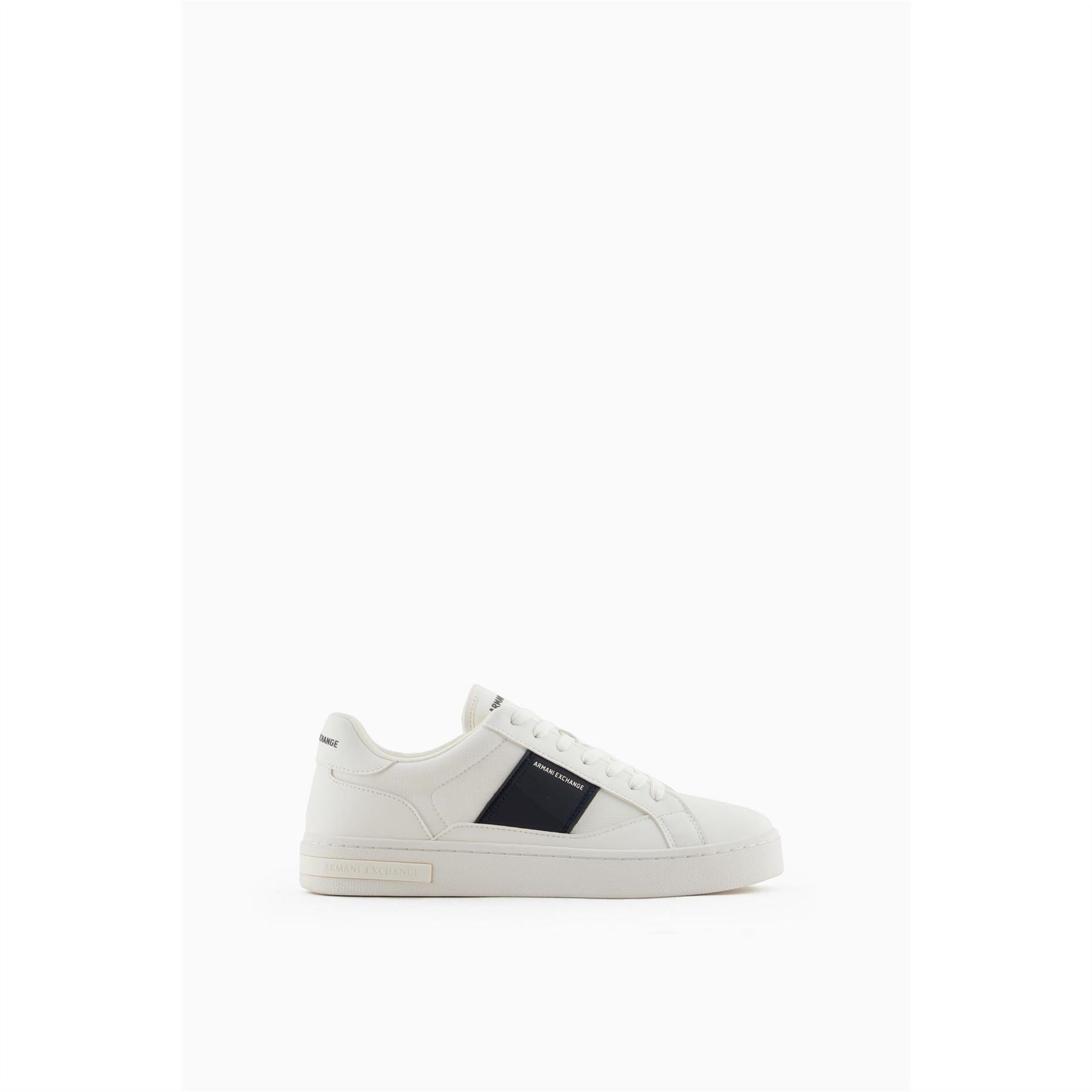 Armani Exchange Low Top Round Toe Flat Heel Sneakers