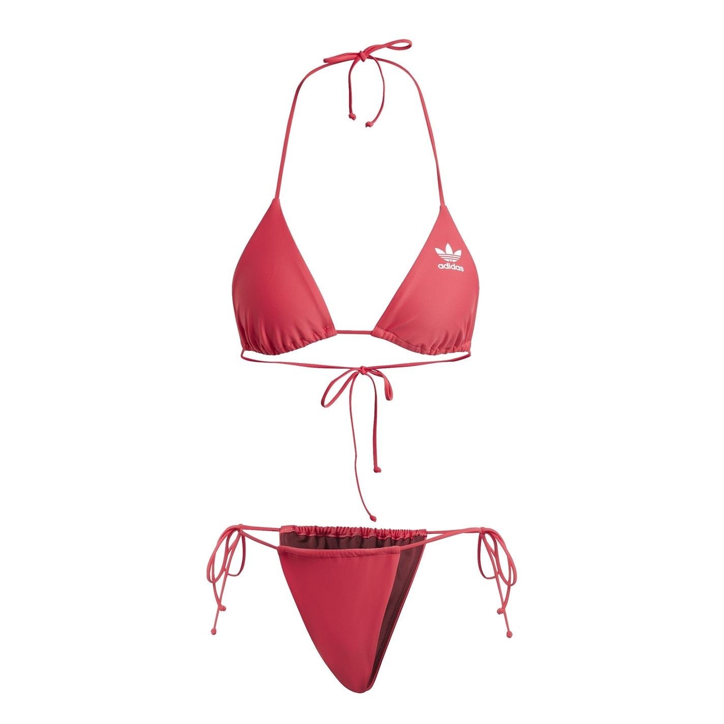 adidas Adicolour Triangle Bikini Top with Tie Closure