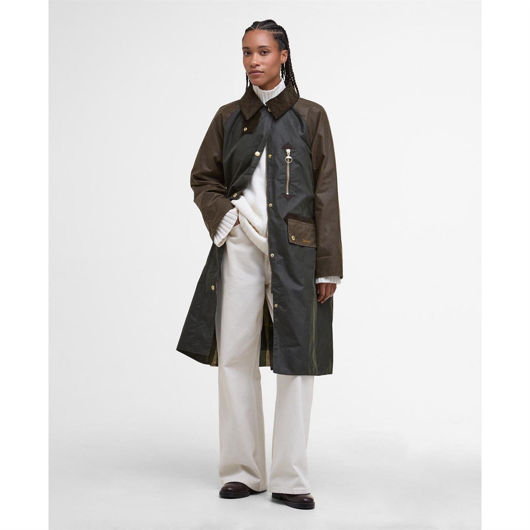 Barbour Evette Waxed Long Sleeve Wax Jacket