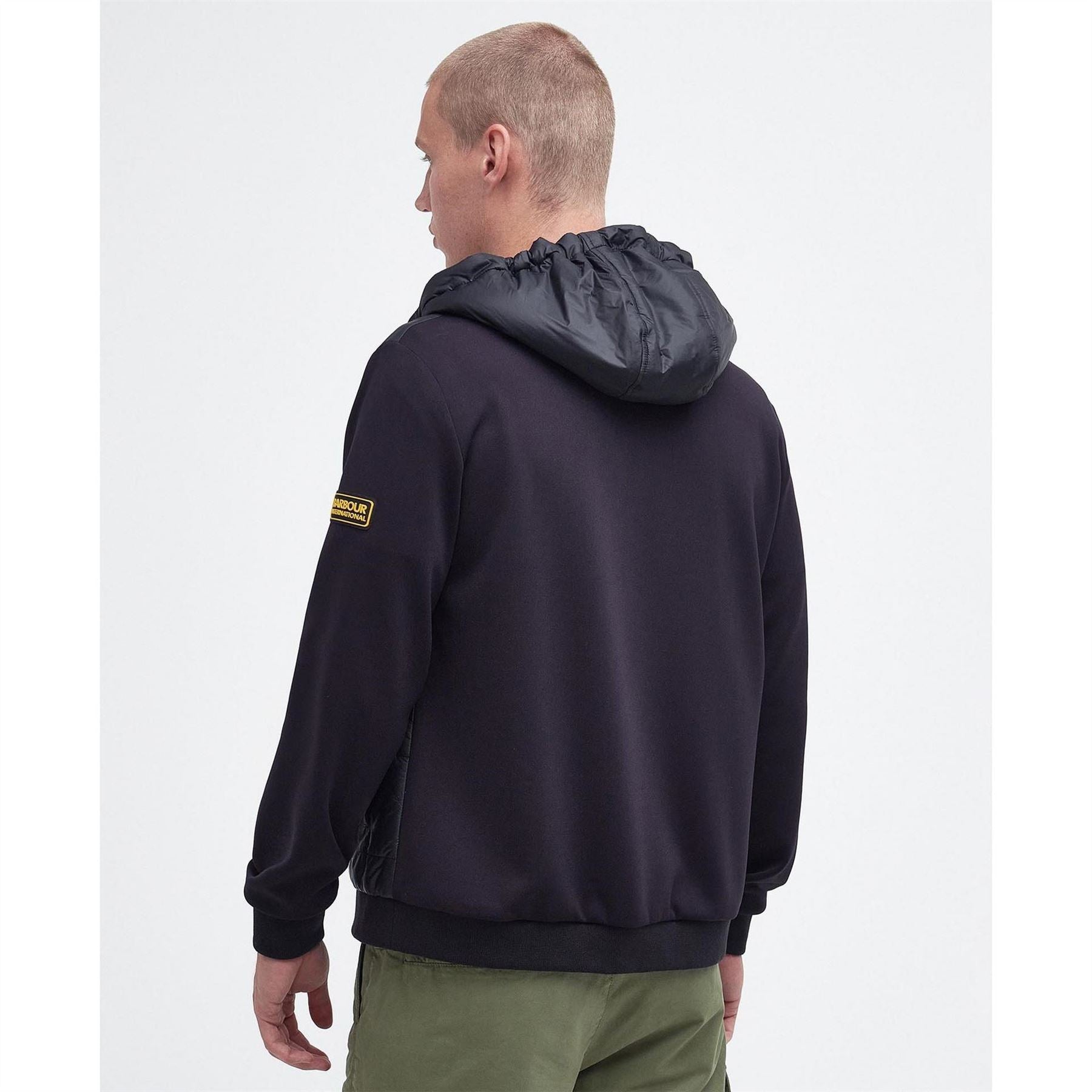 Barbour International Full Zip Quilted Hybrid Jacket