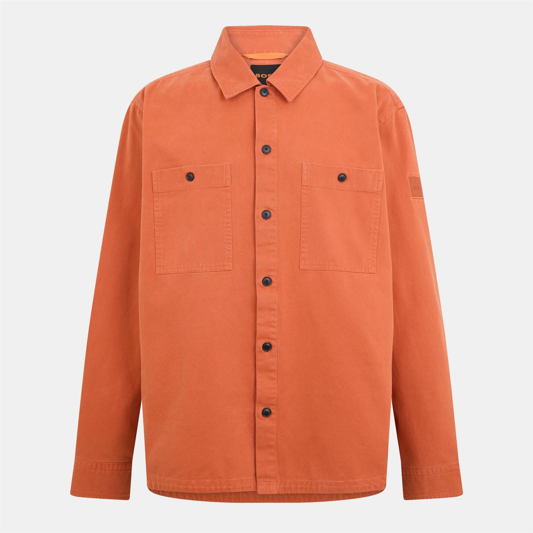 Boss Collared Neck Long Sleeve Cuff Regular Fit Shirt